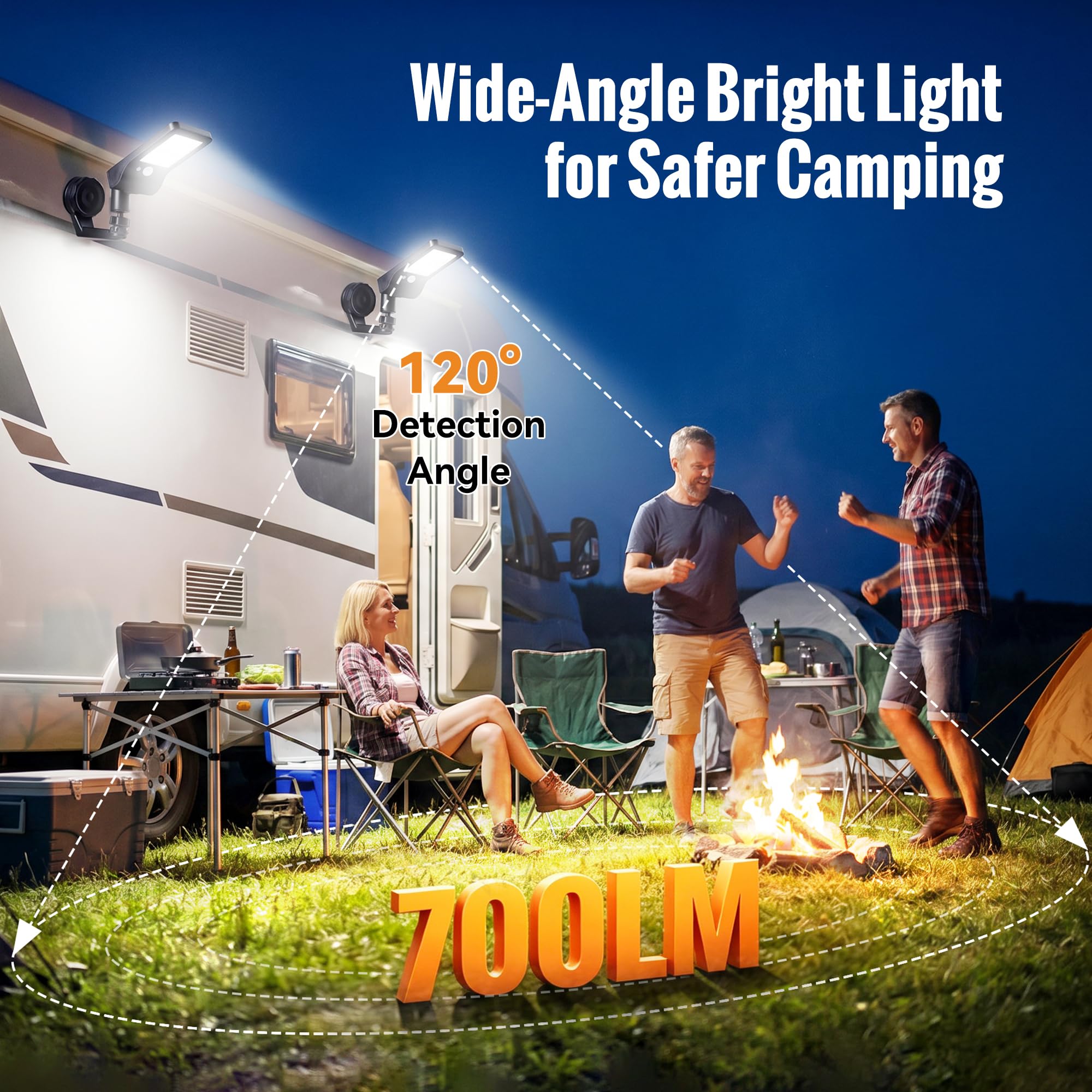 Luci Solari Magnetiche con Sensore di Movimento, 4 Pezzi | IP65 Impermeabile, Angolo Regolabile 360° e Senza Trapano né Cavi, Ideale per Garage, Recinzione e Ingresso
