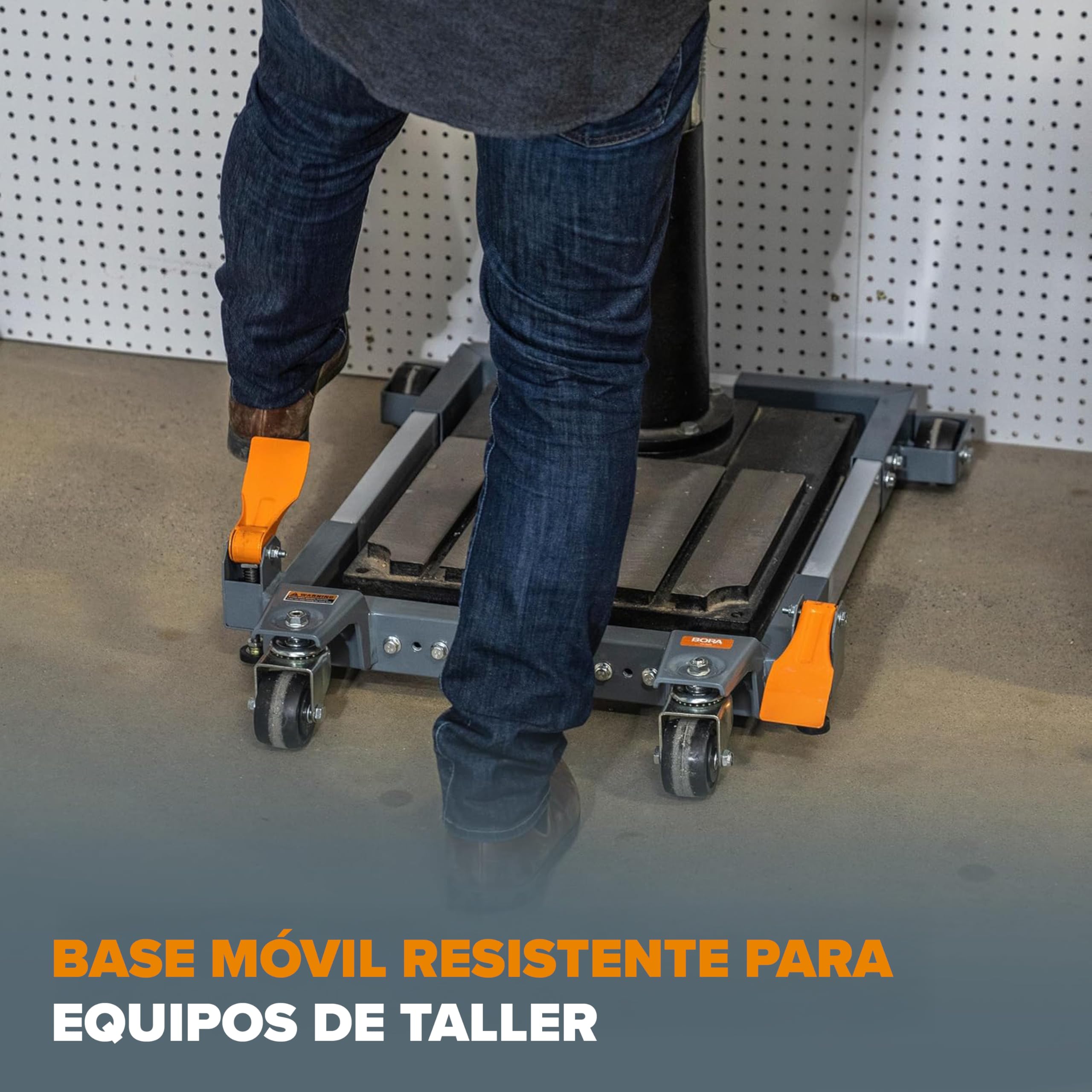 Bora Portamate PM-3500-Industrial Strength Base móvil móvil móvil que hace que tus herramientas eléctricas más pesadas sean fáciles de mover