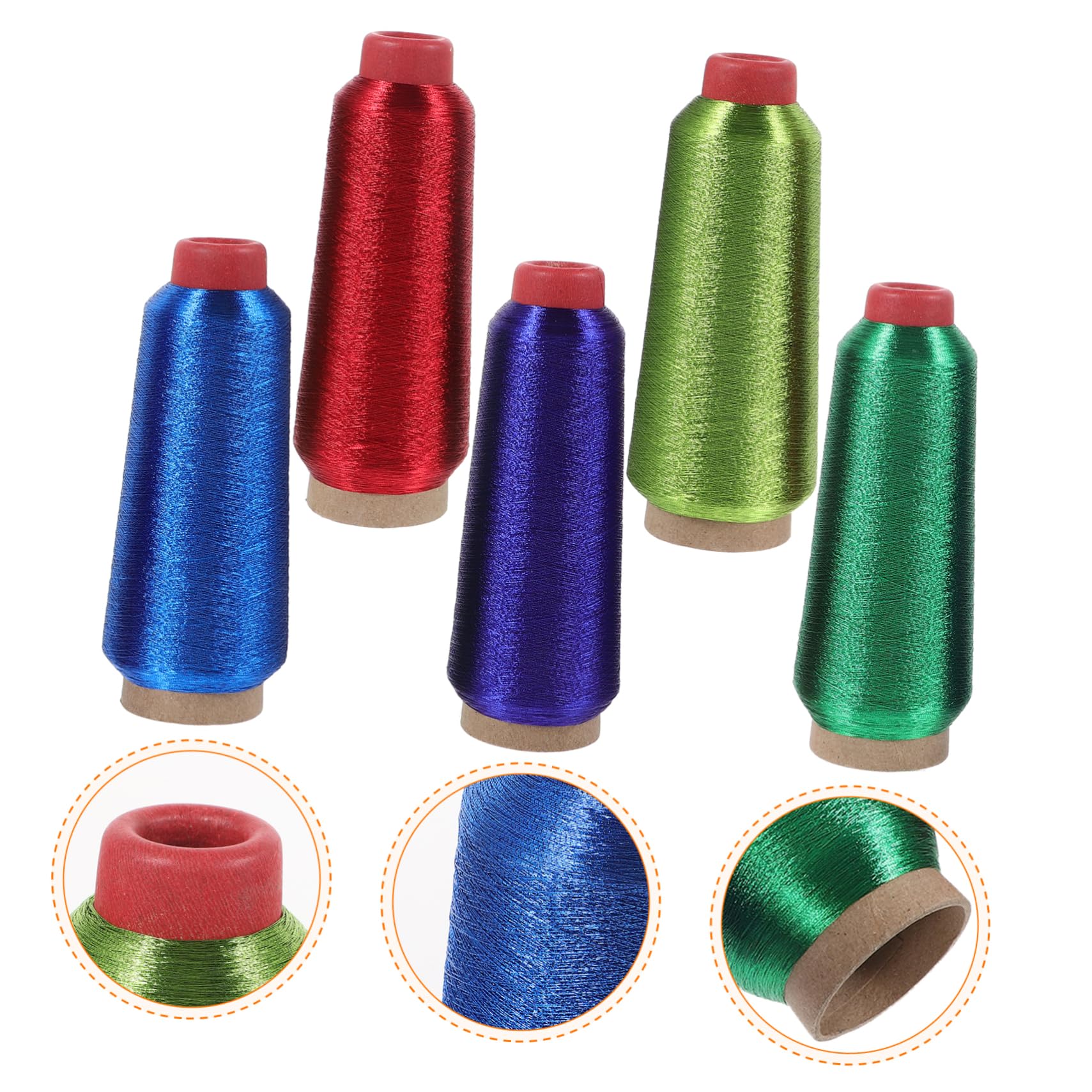 Kreuzstichgarn aus Polyester, 5 Rollen Weihnachten Party