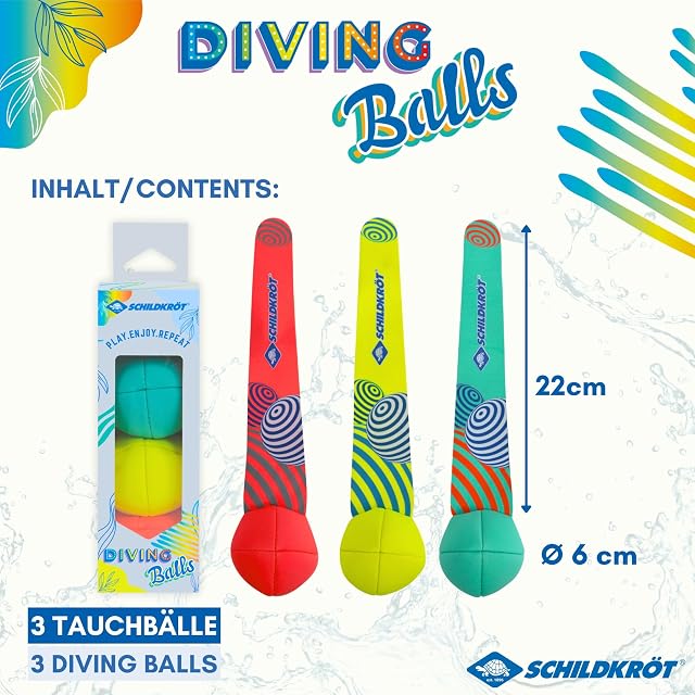 Foto 2 de 5 de Schildkröt Set de 3 Pelotas de Buceo de Neopreno con Cola