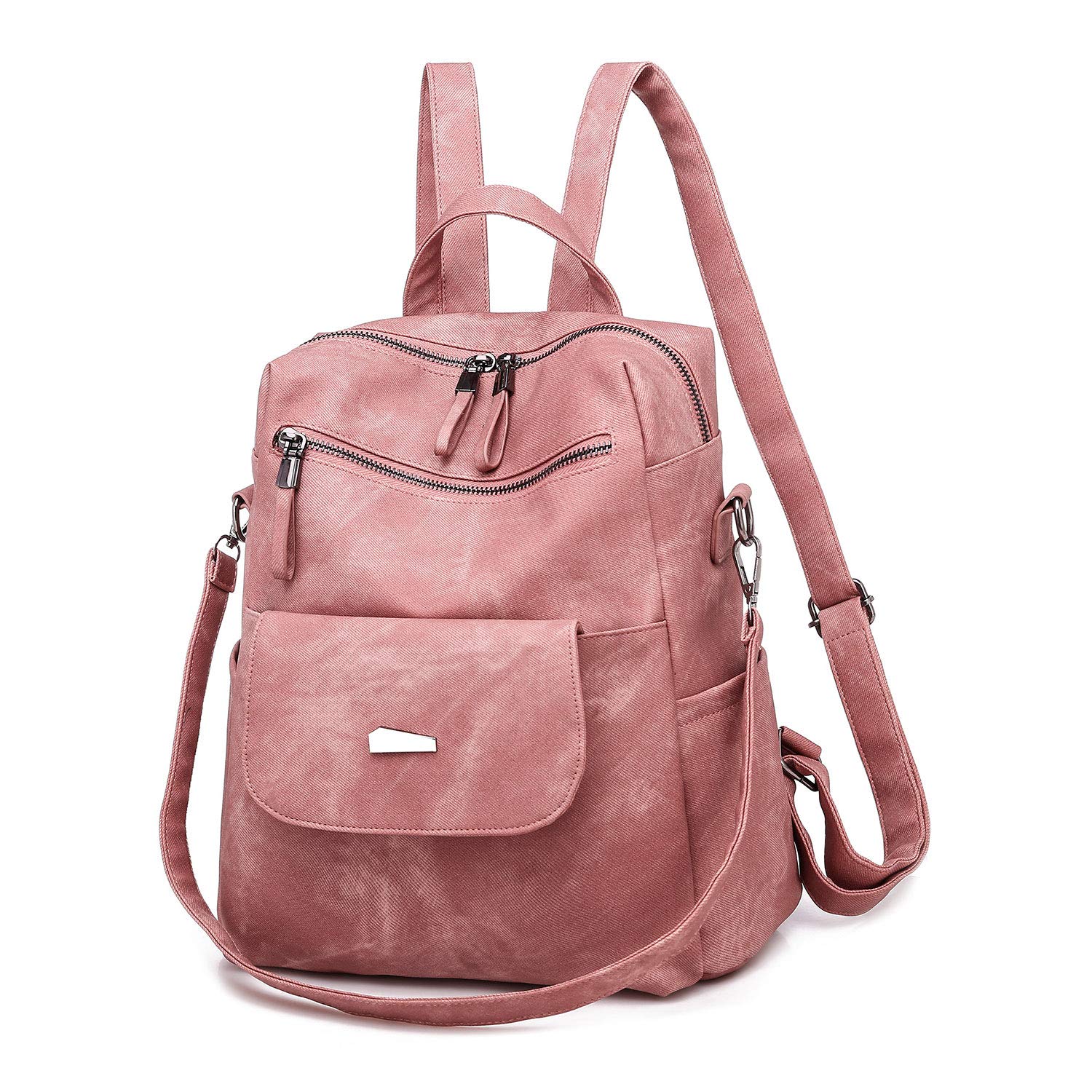 UBAYMAX Zaino Donna Casual alla Moda, Borsa Zainetto in PU Pelle, Daypack Multifunzione per Scuola/Lavoro/Viaggio/Shopping/Uso Quotidiano, Zaino Multi-Tasca con Design Versatile