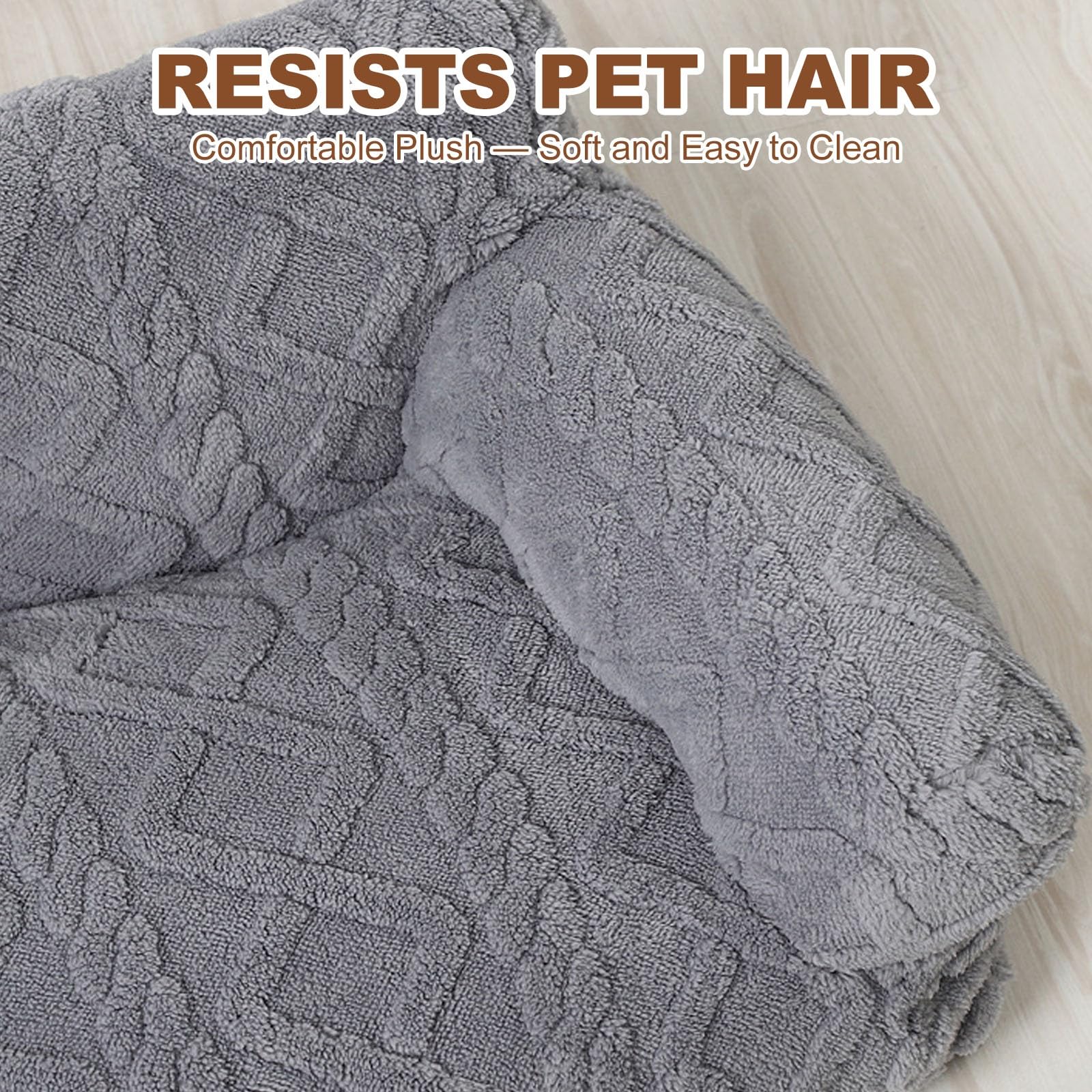 Générique Canapé-Lit Apaisant pour Animaux, en Peluche, avec Housse Amovible Et Bords Surélevés — 6 Tailles Disponibles — Lit Douillet Et Moelleux pour Chiens Et Chats, Doux Et Lavable(Light Gray,L)