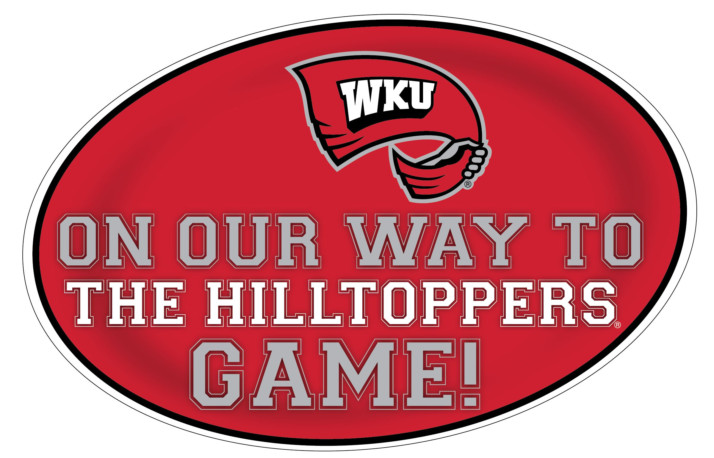 Western Kentucky Hilltoppers Game Day Magnet Set of 2 Officially Licensed Collegiate Product