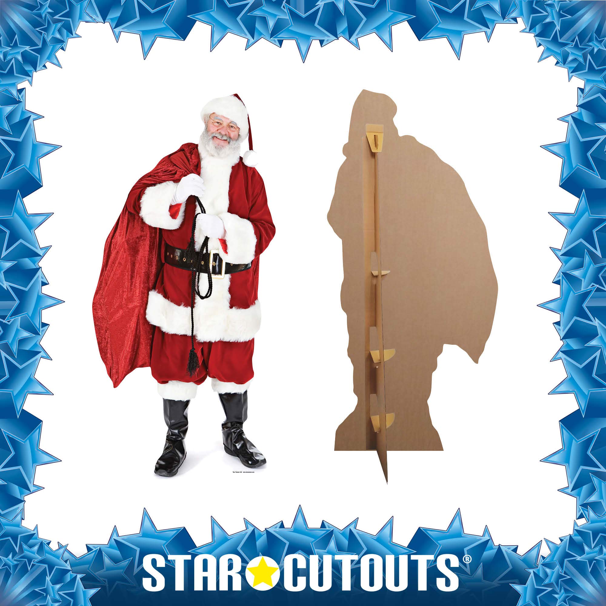 Star Cutouts - Stsc14 - Figurine Géante - Père Noel avec Sac De Jouets - 180 Cm