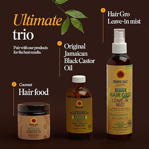 Miniatura 7 de Aceite de ricino para el pelo, 4 onzas de Tropic Isle