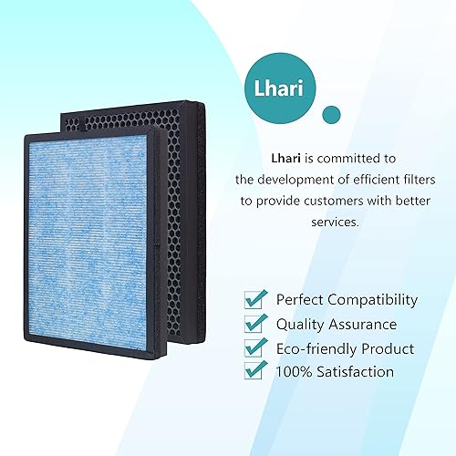 Miniatura 6 de Paquete de 2 filtros de repuesto AP1002 AP1002-RF, compatibles con purificador de aire AIRTOK AP1002 y purificador de aire Airthereal Pure Morning