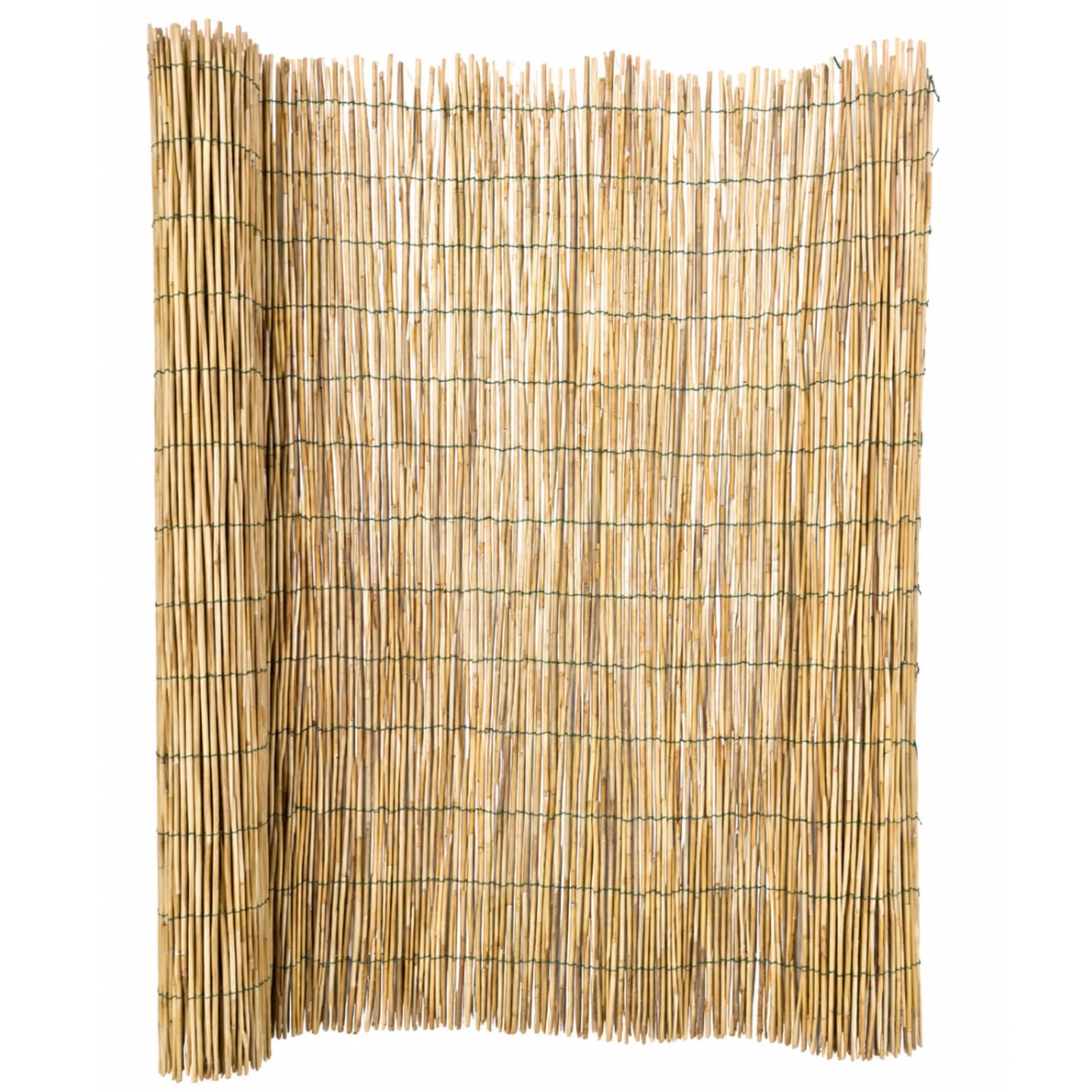 Arella in Bamboo Naturale, In Canne Frangivista per Giardino, Balcone,Piscina e Terrazzo, Cannette 4-5 mm, Filo in Nylon,Stuoia Ombreggiante (2,5x4 mt)