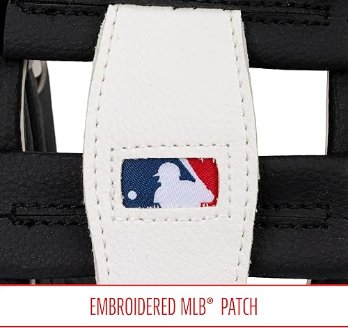 Vista 180 de Franklin Sports MLB Youth Teeball Glove and Ball Set - Kids Baseball and Teeball - Perfect First Kids Glove - 9.5" Naranja/Negro