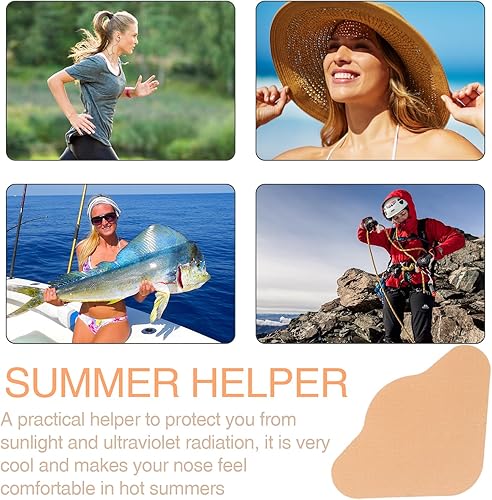 Miniatura 5 de 24 piezas de protección solar para la piel, parche para la nariz, protector solar para golf, vendaje de nariz para hombres y mujeres, bronceado de