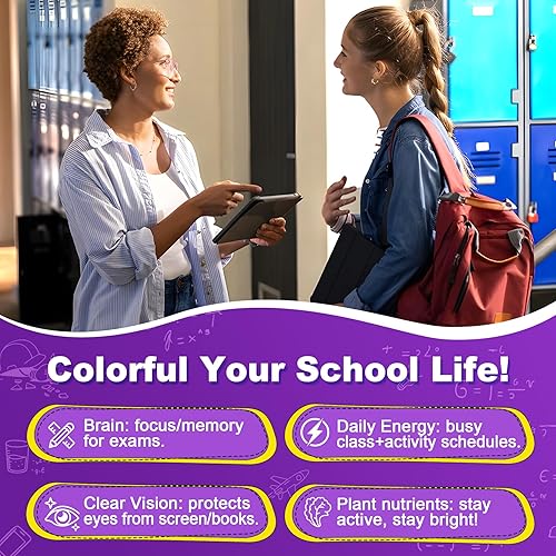 Miniatura 4 de Gomitas multivitamínicas rellenas para adolescentes y niñas de 12 a 17, 18 y 19 años, multivitamínico para niños mayores de 10 años con Omega 3,