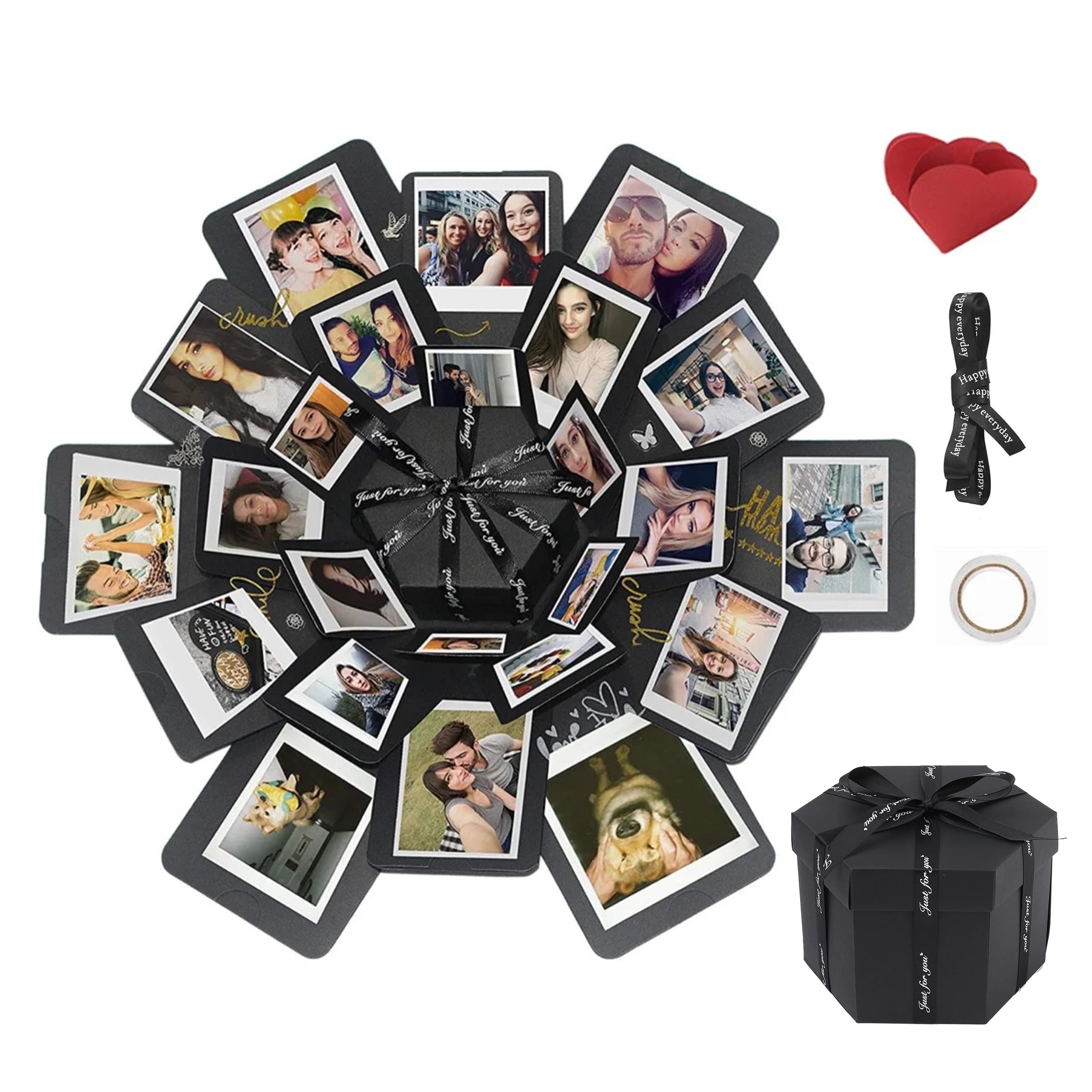 DIY Explosion Gift Box, 6 Faces Folding Gift Box