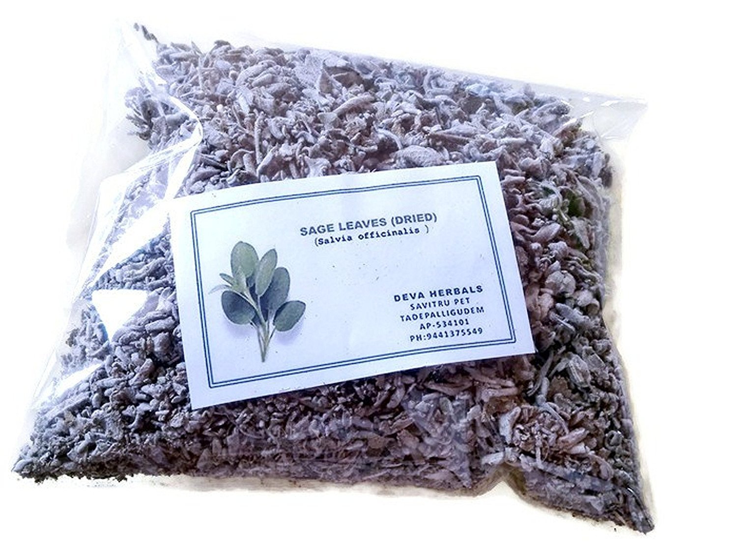 Deva Sage Leaves – Dried- Salvia officinalis (100 grams)