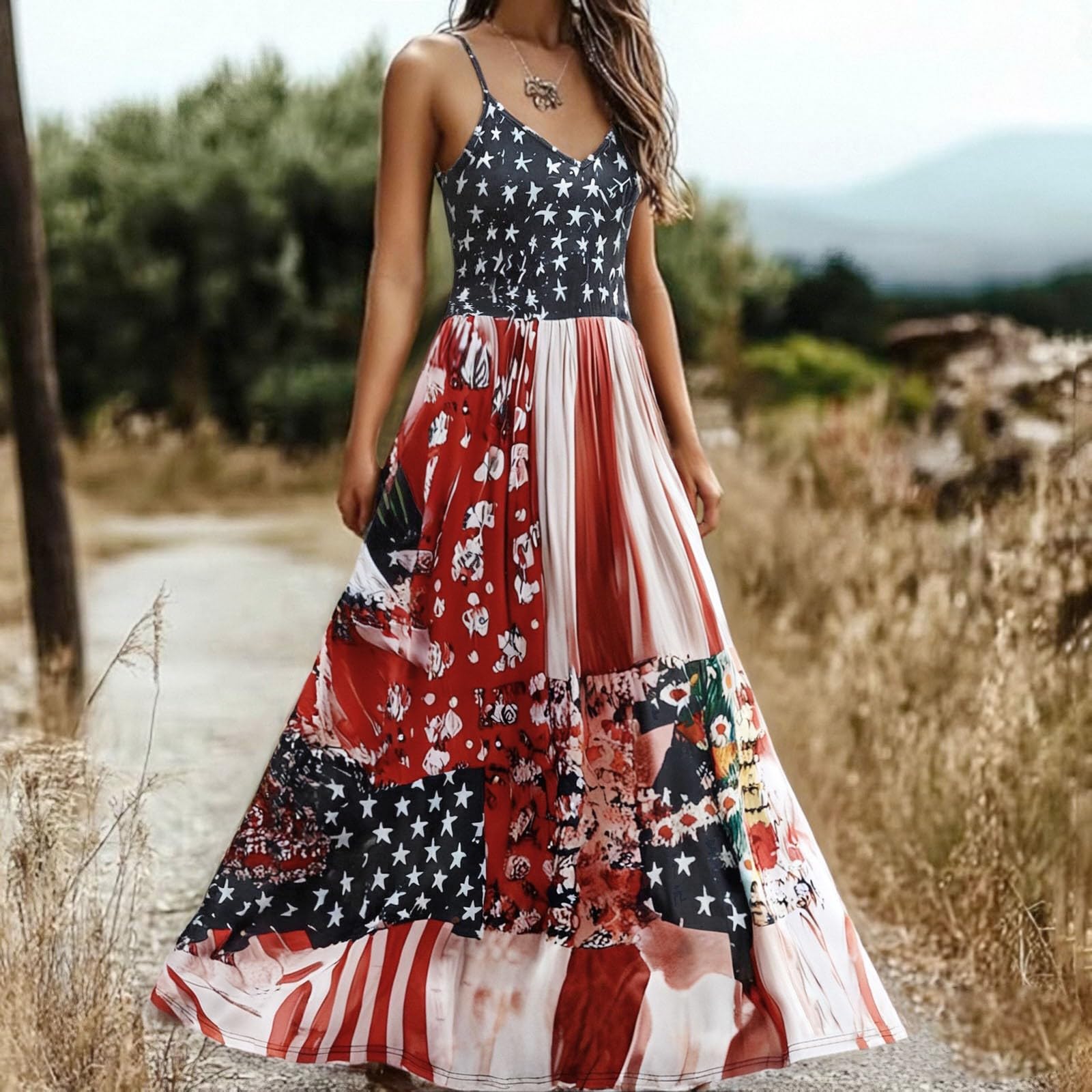Vestido casual de verano con estampado floral, sin mangas, para vacaciones
