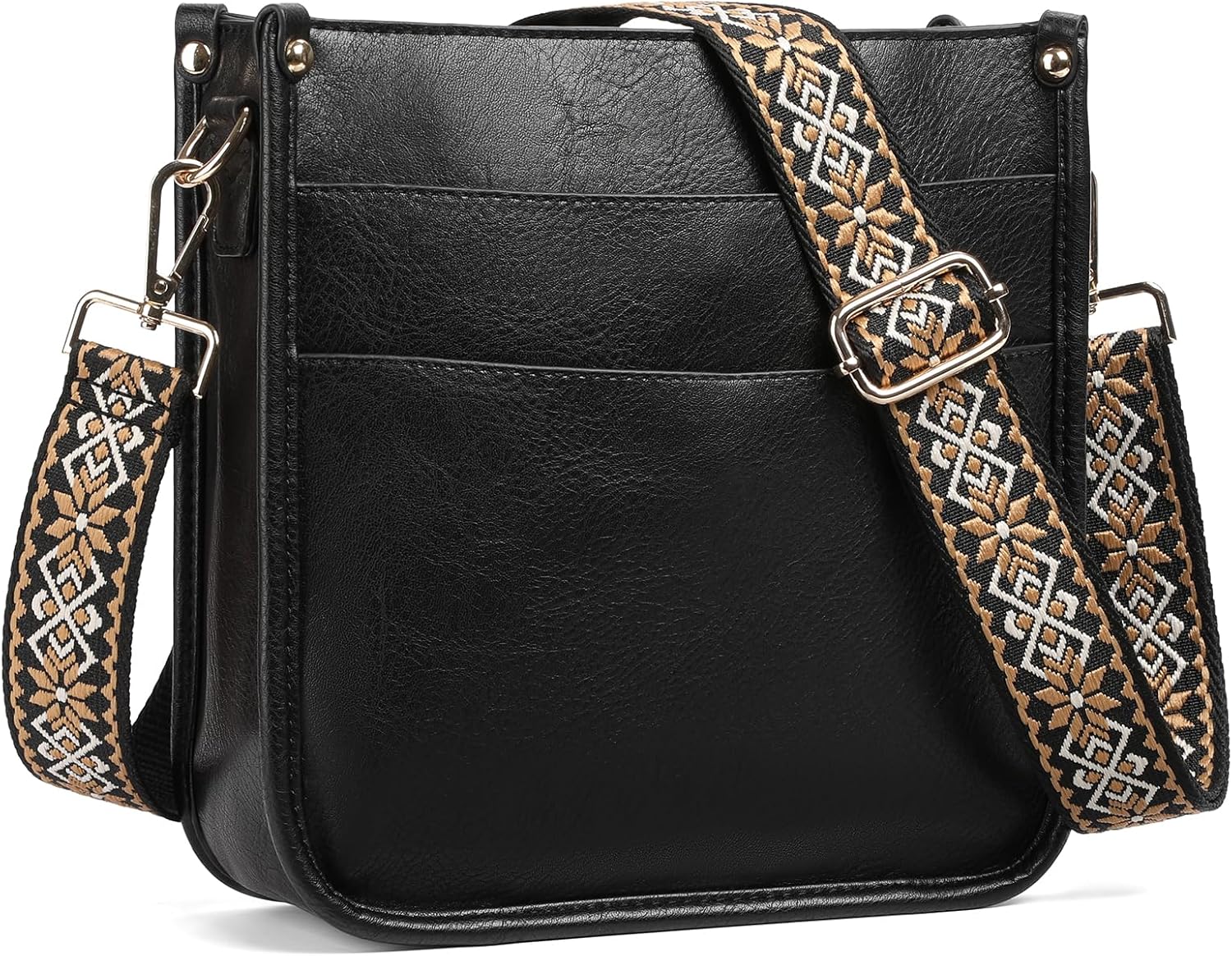 SENDEFN Crossbody Bags for Women Vegan Leather Hobo Purses Shoulder Handbags With Wide Shoulder Strap