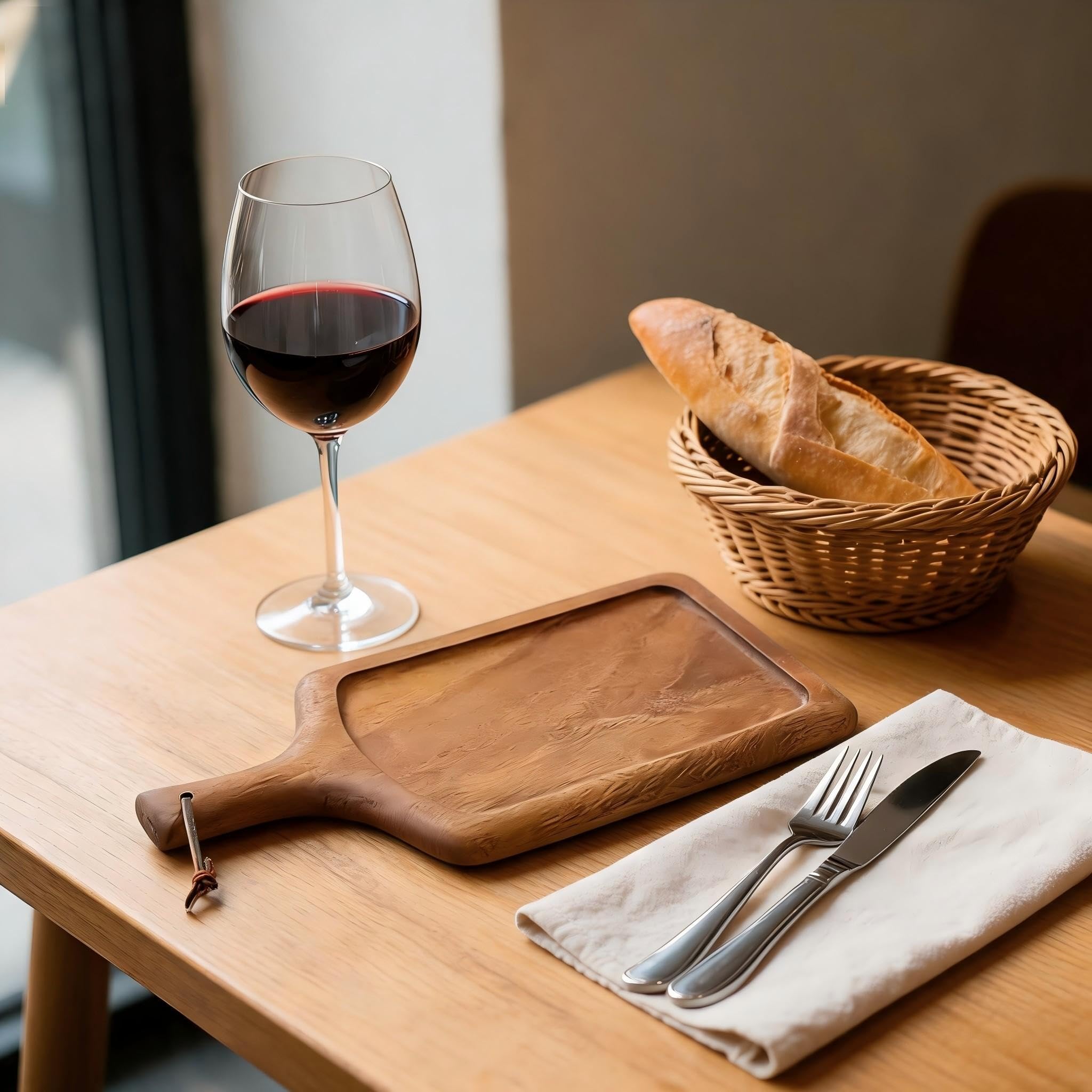 pour plateau de pour service en Noyer 18x36cm Gravé pour plateau(45*25*2cm)