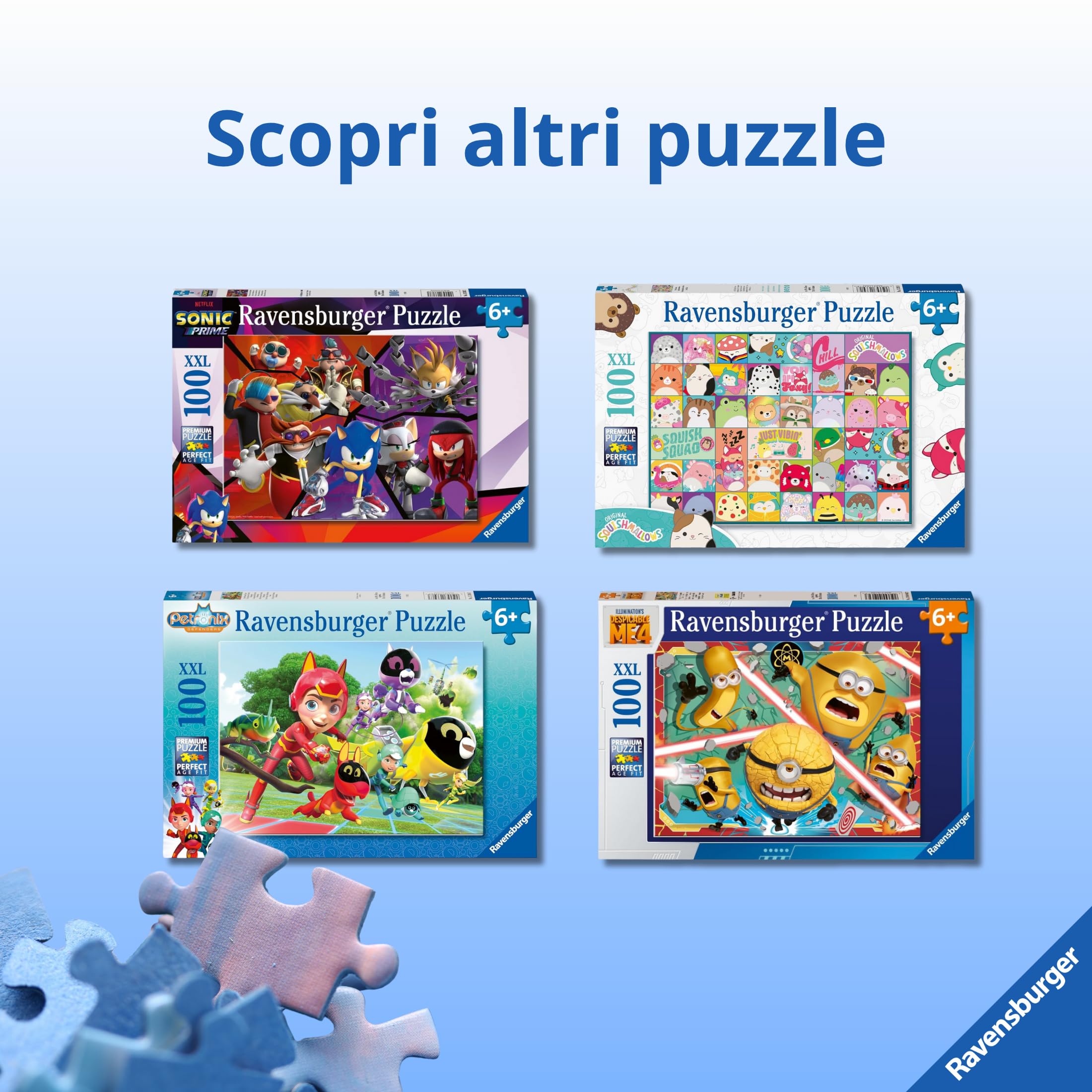 Ravensburger - Puzzle 100 Pezzi XXL Harry Potter, Idea Regalo per Bambini 6+ Anni, Gioco Educativo e Stimolante