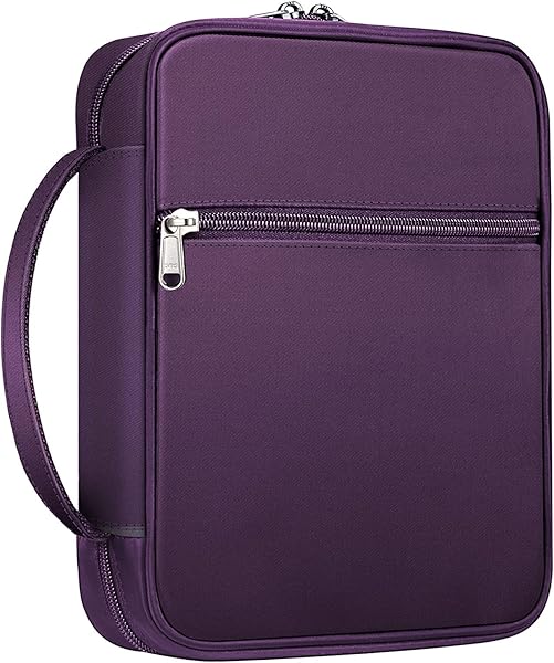 FINPAC Bible Cover in Purple with Zipper