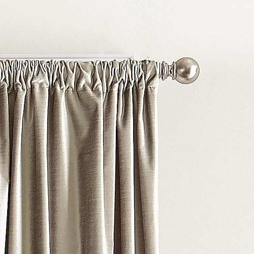 Miniatura 4 de DKNY Cortinas modernas con forro de terciopelo anudado para sala de estar o dormitorio, 50 x 96 pulgadas, juego de 2 paneles de cortina a juego,