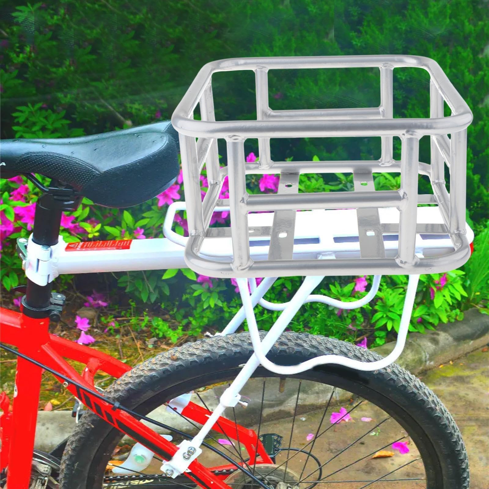 Niezawodny tylny kosz rowerowy, akcesoria do łatwego transportu żywności i zwierząt, uniwersalny, wielofunkcyjny bagażnik, odpinany przedni kosz rowerowy, bagażnik
