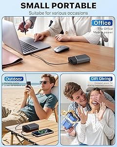 Portable Charger 20000mAh, 22.5W PD 3.0+QC 4.0 Super Fast Charging Power Bank, Cooler Aerospace Metal Case for iPhone 17 16 15 14, 13 Android, iPad, Samsung Google Tablet & More, Travel Essential