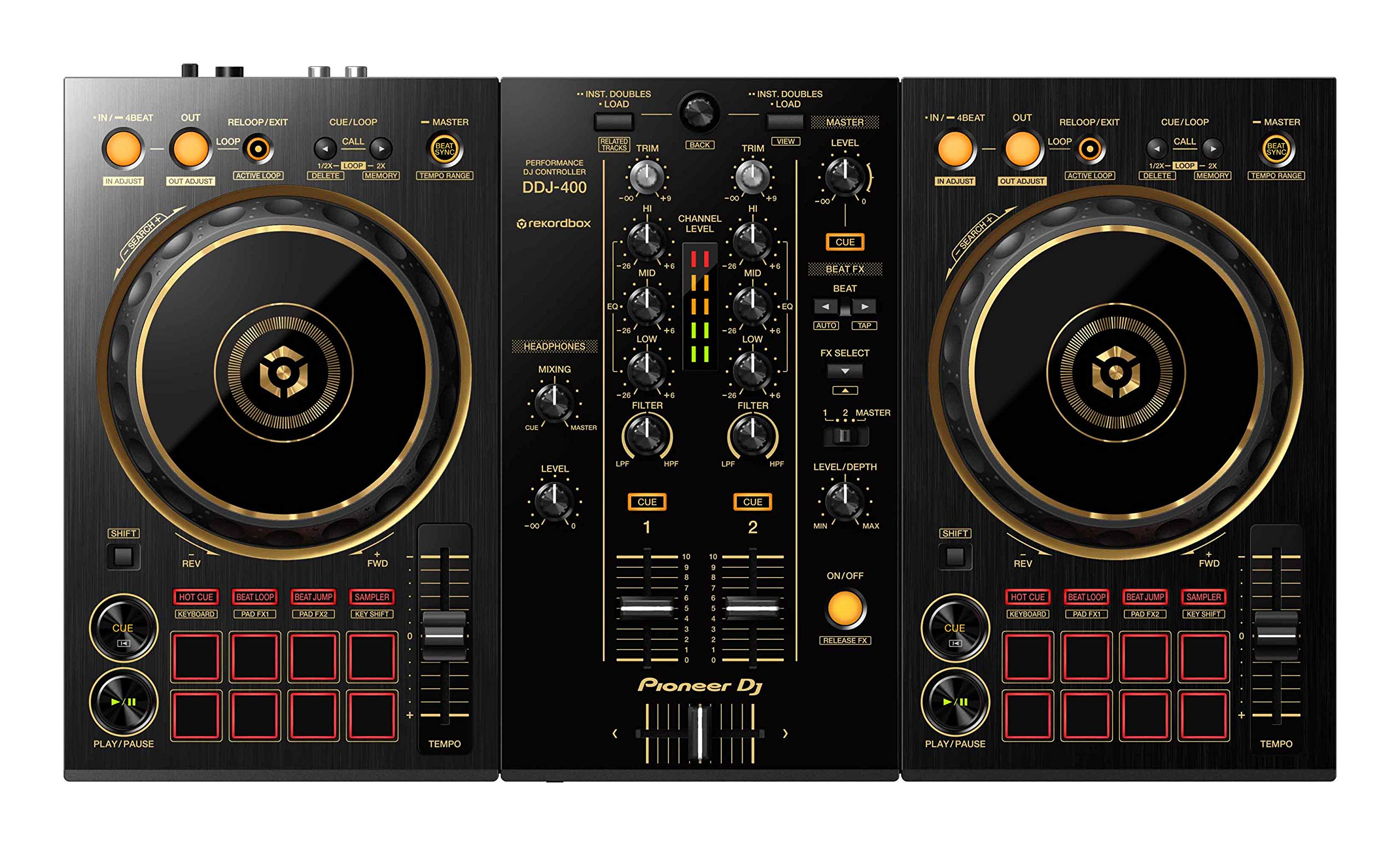DJ機材 DDJ 400 Pioneer DJ DDJ-400 - 2-channel DJ controller for rekordbox dj (Black)