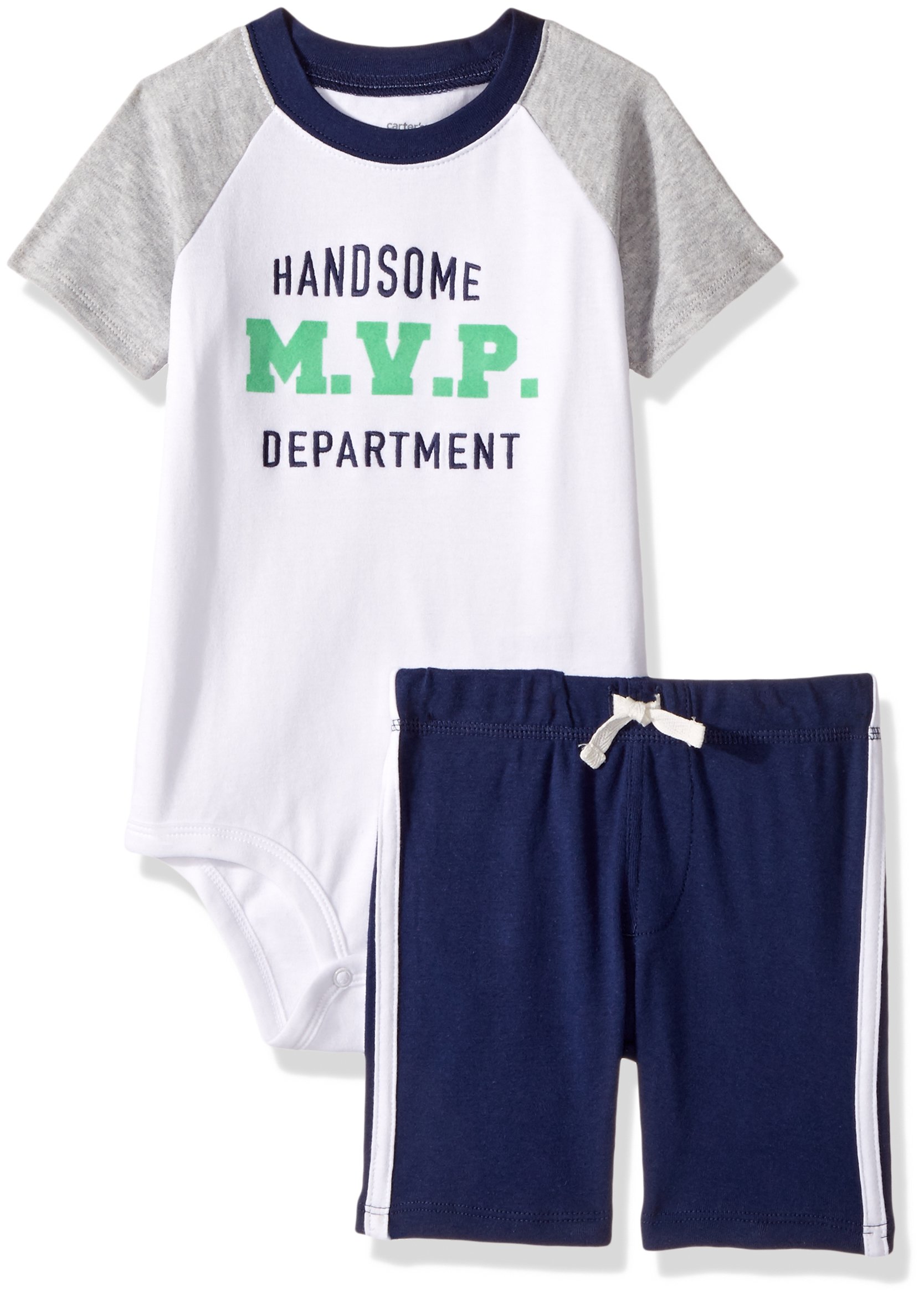 Carter's Baby Boys' Bodysuit Pant Sets 121g454, Navy, 12 Months