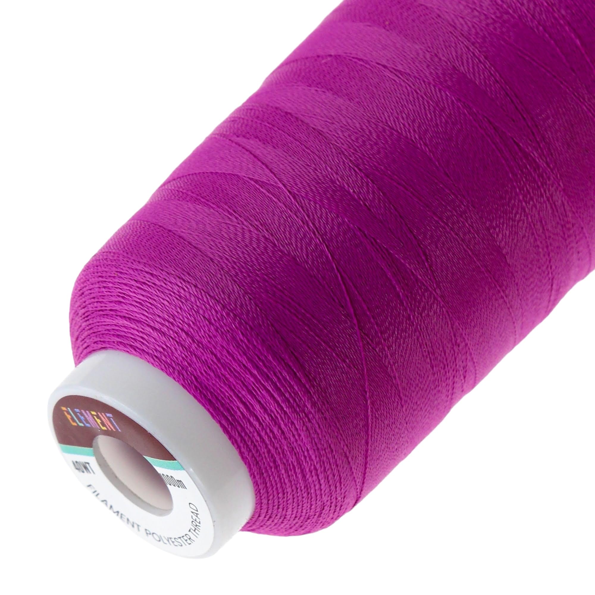 Element Thread Club 40wt Machine Embroidery Polyester Thread | 1000m (1049yd) | Matte | Fuschia Purple