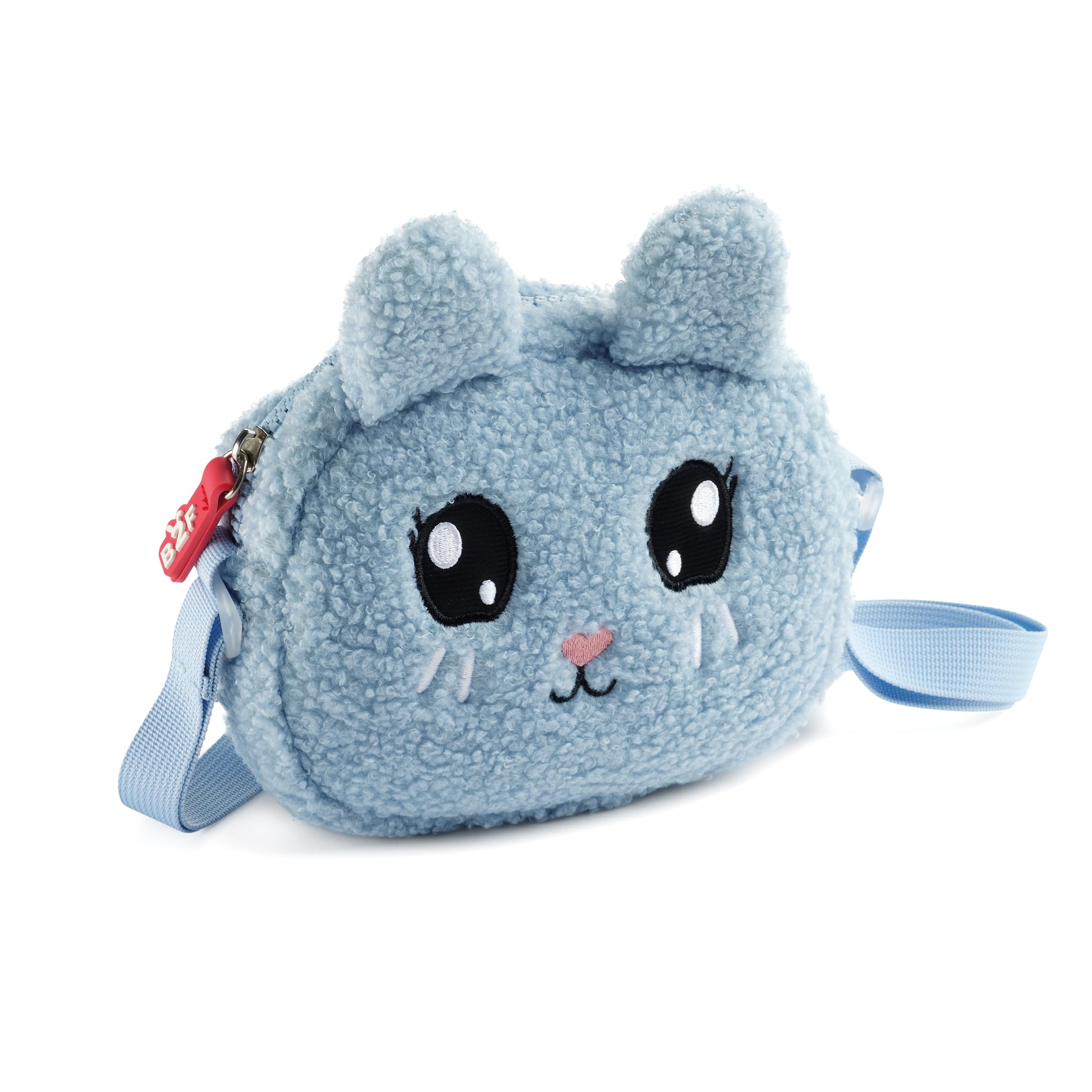 Back2Fun BORSA Pelosa Coniglio B2F, Borsa a tracolla unisex per bambini, 175 x 160 x 35 mm, blu, 175 x 160 x 35 mm