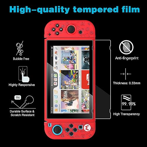 Miniatura 3 de oqpa Funda para Nintendo Switch, bonita funda de diseño de dibujos animados kawaii, divertida carcasa de juego de interruptor de moda para niñas,