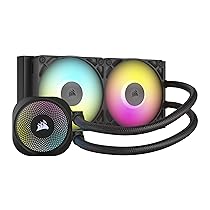 CORSAIR iCUE LINK TITAN 240 RX RGB Raffreddatore CPU a Liquido – 240mm AIO – 2x RX120 Ventole RGB Incluse – Adatto a Intel LGA 1851, 1700, AMD AM5, AM4 – Hub di Sistema iCUE LINK Incluso – Nero