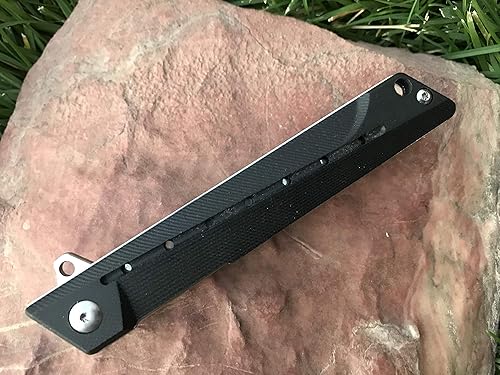 Miniatura 4 de TACTICAL GEARZ Cuchillo plegable de bolsillo para EDC! Mango G10! Hoja Tanto de acero D2! Incluye funda! (Nyx)