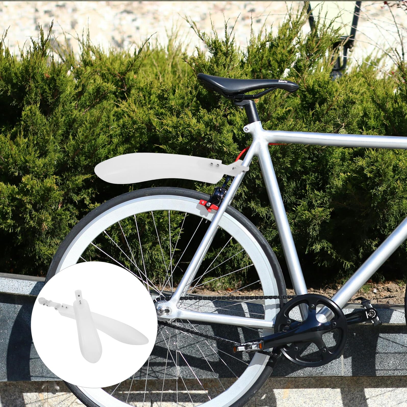 Guardabarros para Bicicleta de Plástico Luminoso, Delantero y Trasero, Resistente y Ligero, Compatible con Bicicletas de Montaña y Carretera, Protección contra Barro y Agua