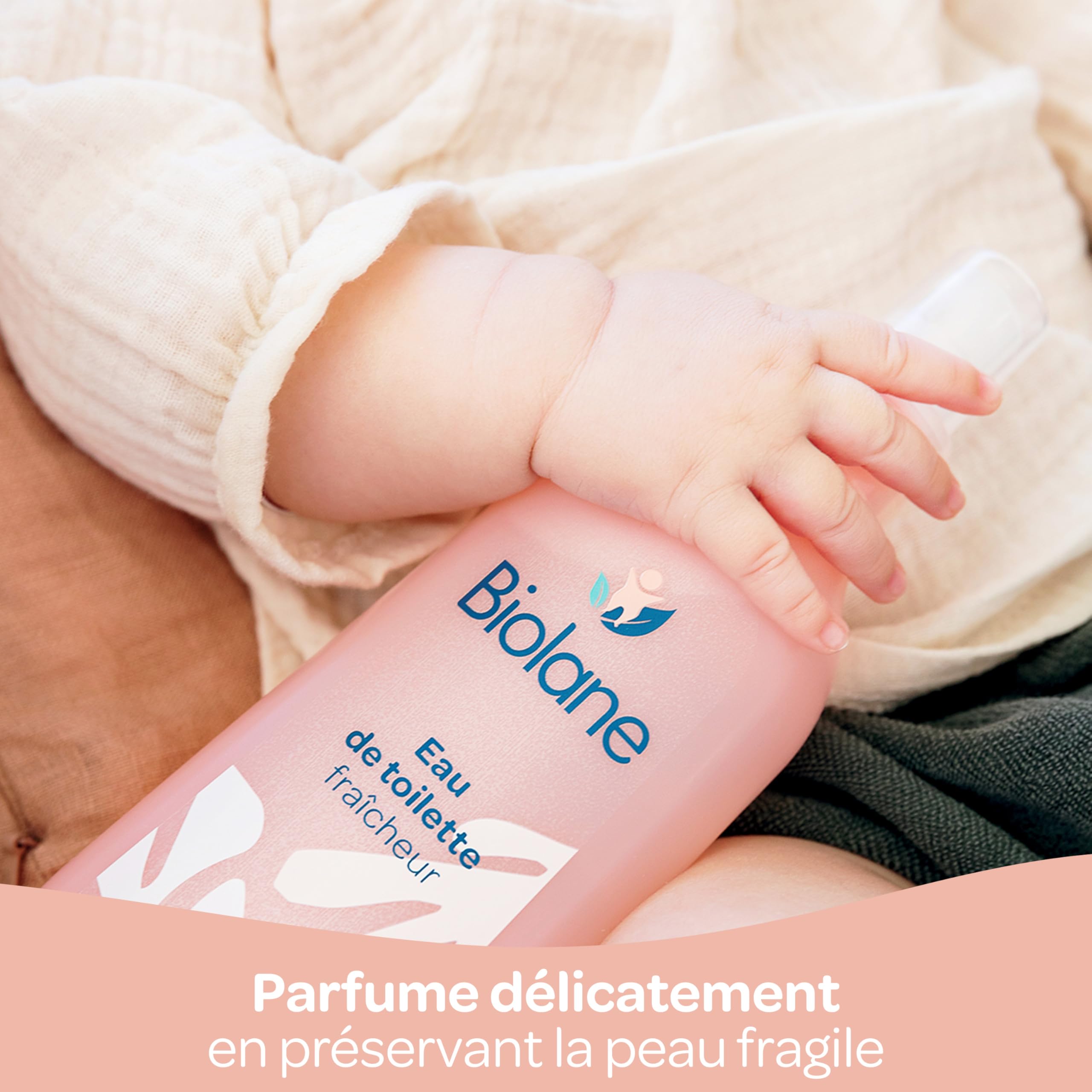 BIOLANE- Eau de toilette bebe - Fraîcheur - 98% d'ingrédients d'origine naturelle - Unisexe -200ml-Fabriquée en France - 4