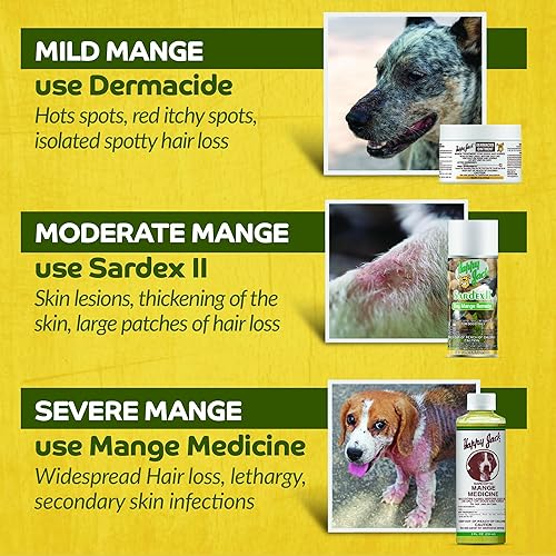 Miniatura 3 de HAPPY JACK Tratamiento Sardex Mange para perros  Alivio de picazón inodoro e inoxidable para irritaciones de la piel, incluyendo sarna severa,