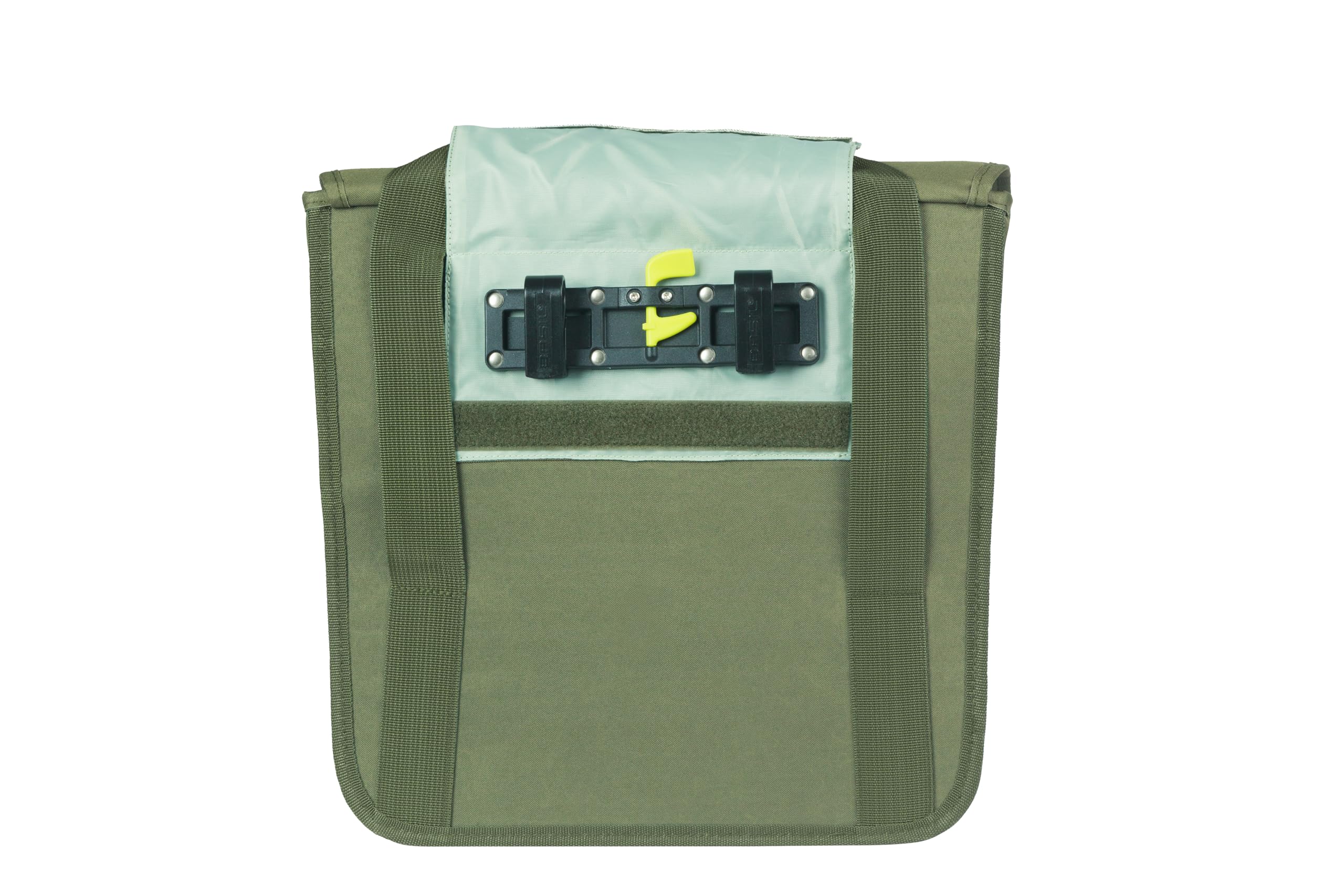 Basil Go Single Bag Shopper - 16 l, zielona, wodoodporna, idealna na wycieczki po mieście, zakupy i do codziennego użytku