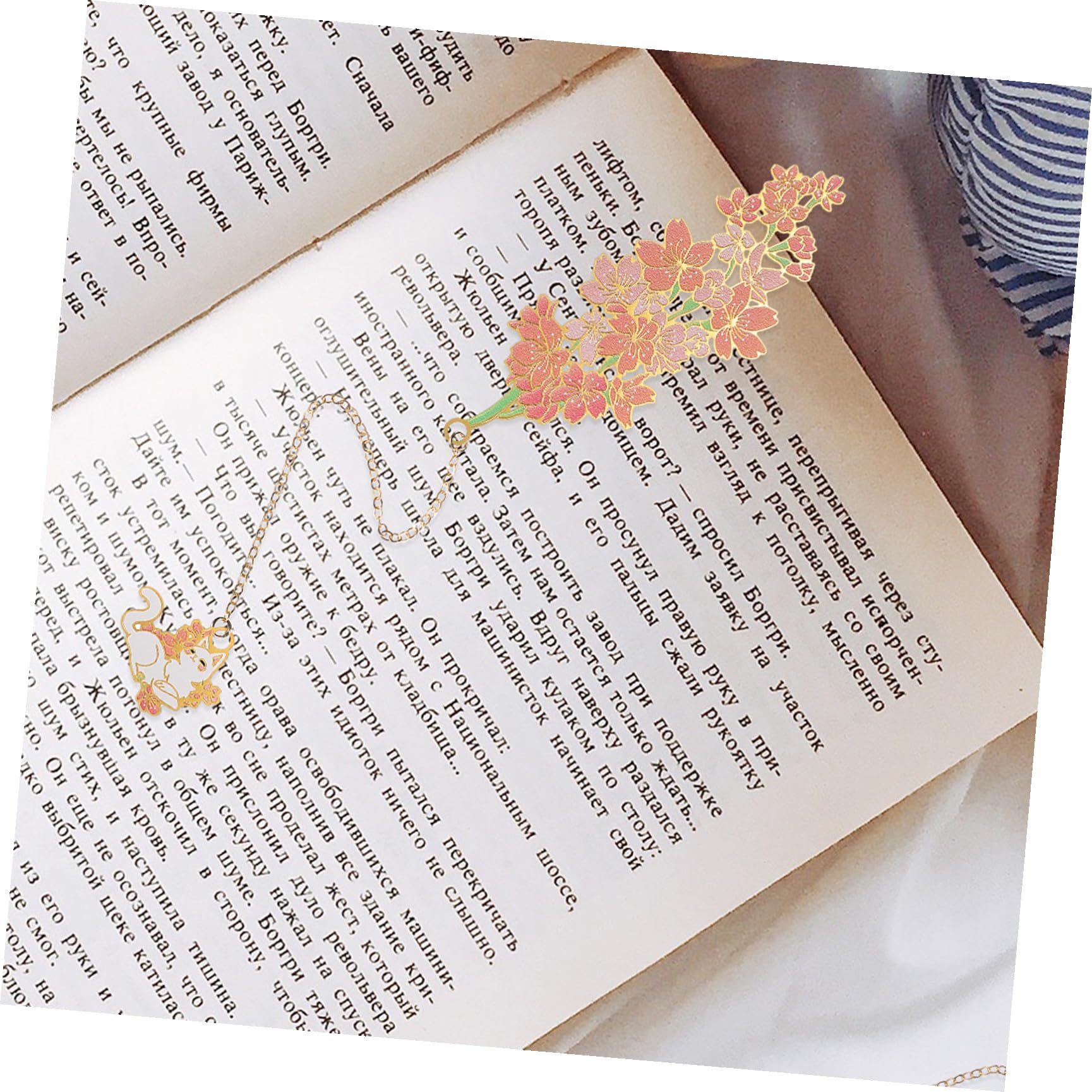 NUOBESTY 6stücke Cherry Blossom Lesezeichen Vintage Blumen Buchzeichen Für Und Schriftsteller Buchmarkierungen Als Für Bücherliebhaber