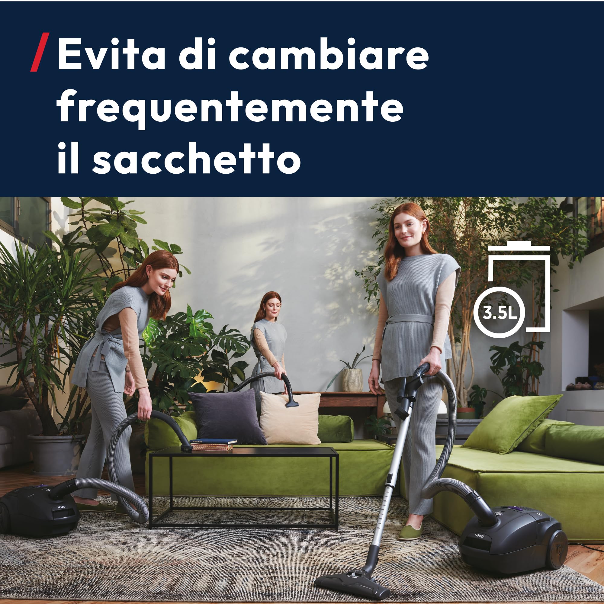 Hoover Aspirapolvere a traino con sacco Telios – Compatto, Silenzioso 69 dBA, Capacità sacco 3,5L, Leggero e con filo, Spazzola Parquet, Raggio d’azione 9,6 m, Filtro polvere EPA12 [TXLZ72HM]
