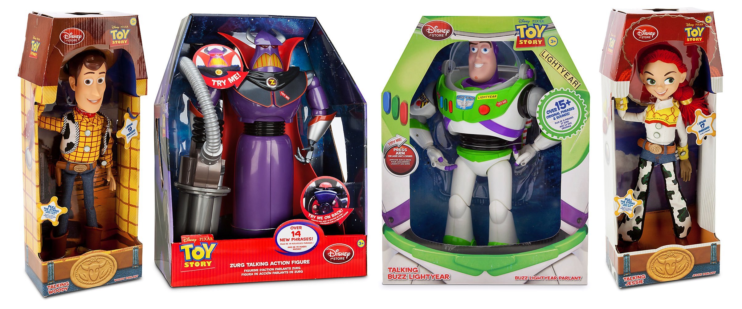 Buy Toy Story WoodyBuzz LightyearJessie CowgirlZurg Talking Action