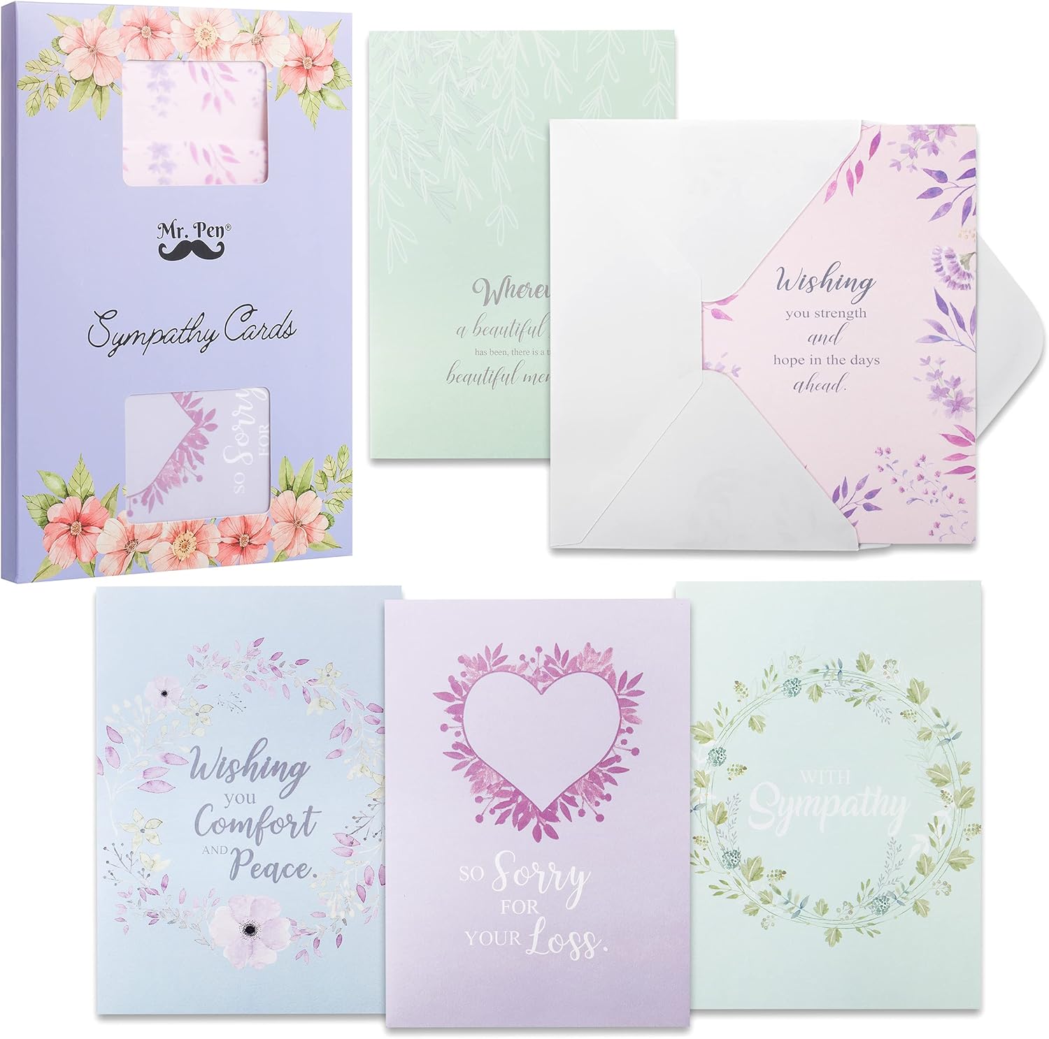 Buy Mr. Pen Sympathy Cards, 15 pcs, 7" x 10", Sympathy Cards