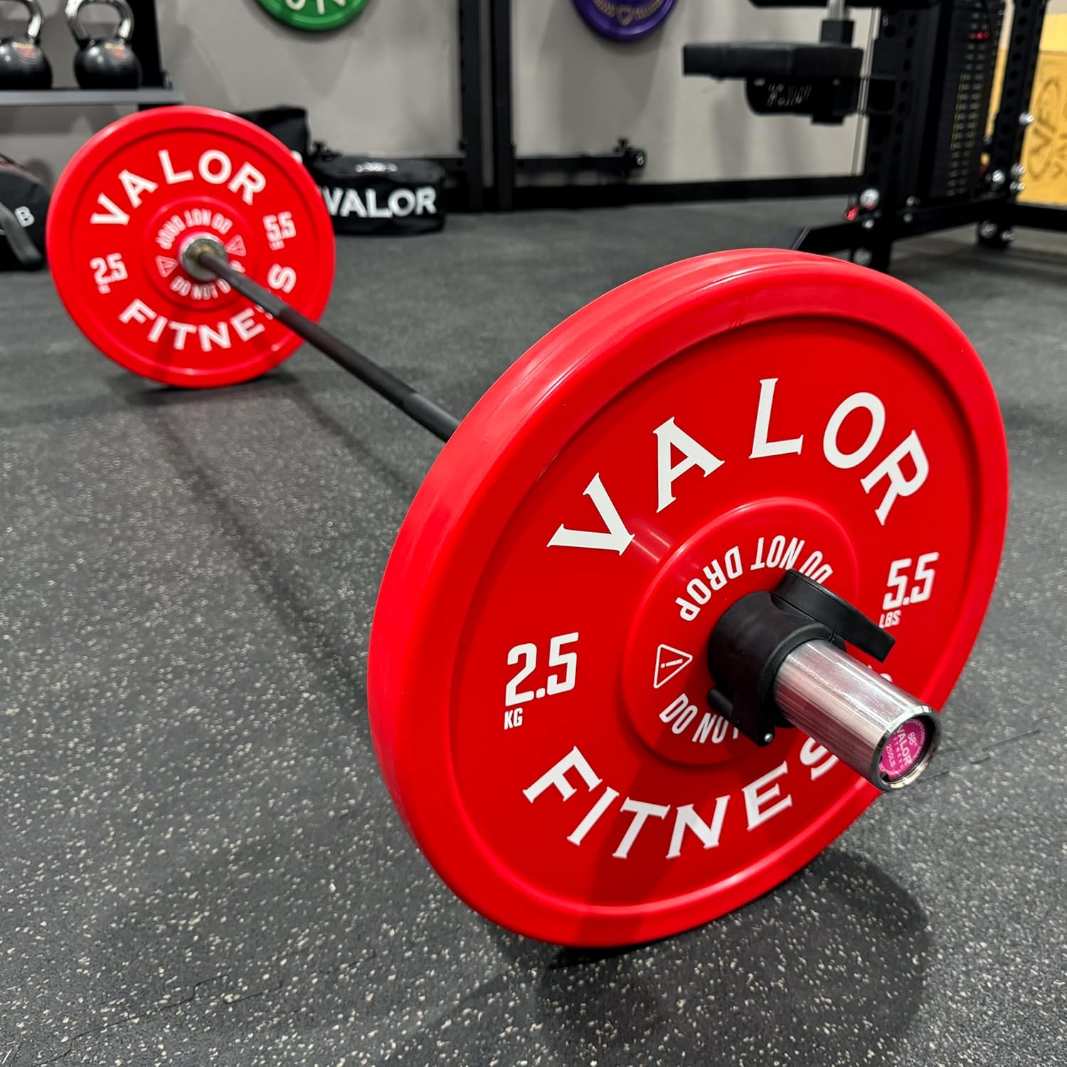 Valor Fitness Olympic Technique Training Bumper Plates - Sold as Pair - Practice Weightlifting Form - Kids Workout Home Gym Equipment