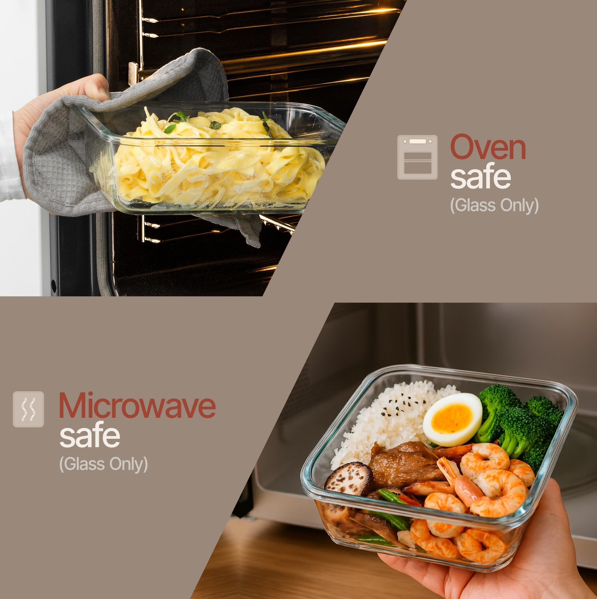 Bakken Borosilikatglas Frischhaltedosen mit Deckel 24 Stück, BPA-frei Stapelbare Lunch- & Restbehälter, Mikrowellen-, Gefrierschrank- & Spülmaschinenfest, 100% Luftdicht Auslaufsicher, Aqua
