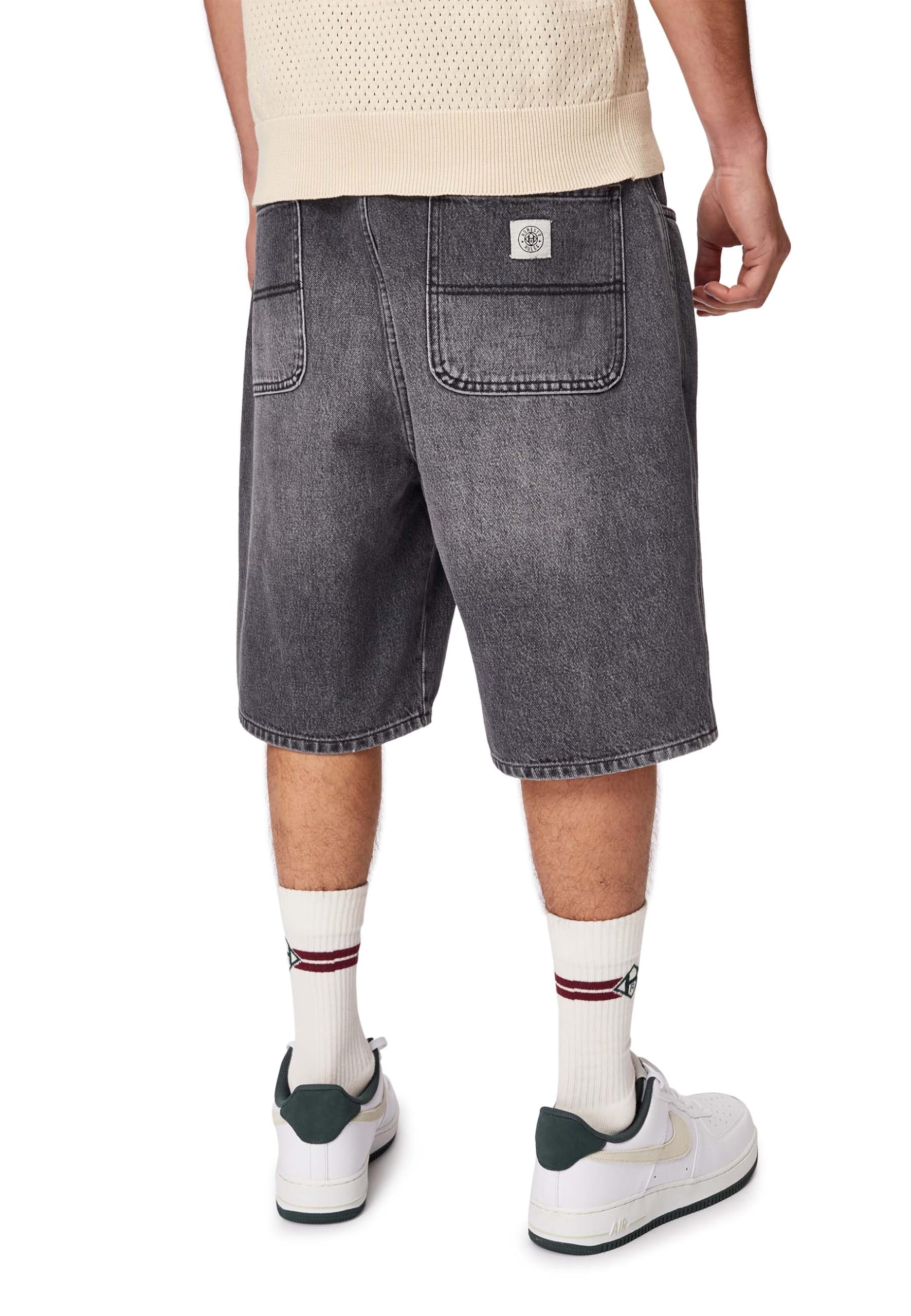 Honesty Rules Spodenki uniseks Baggy Jeans z bawełny ekologicznej