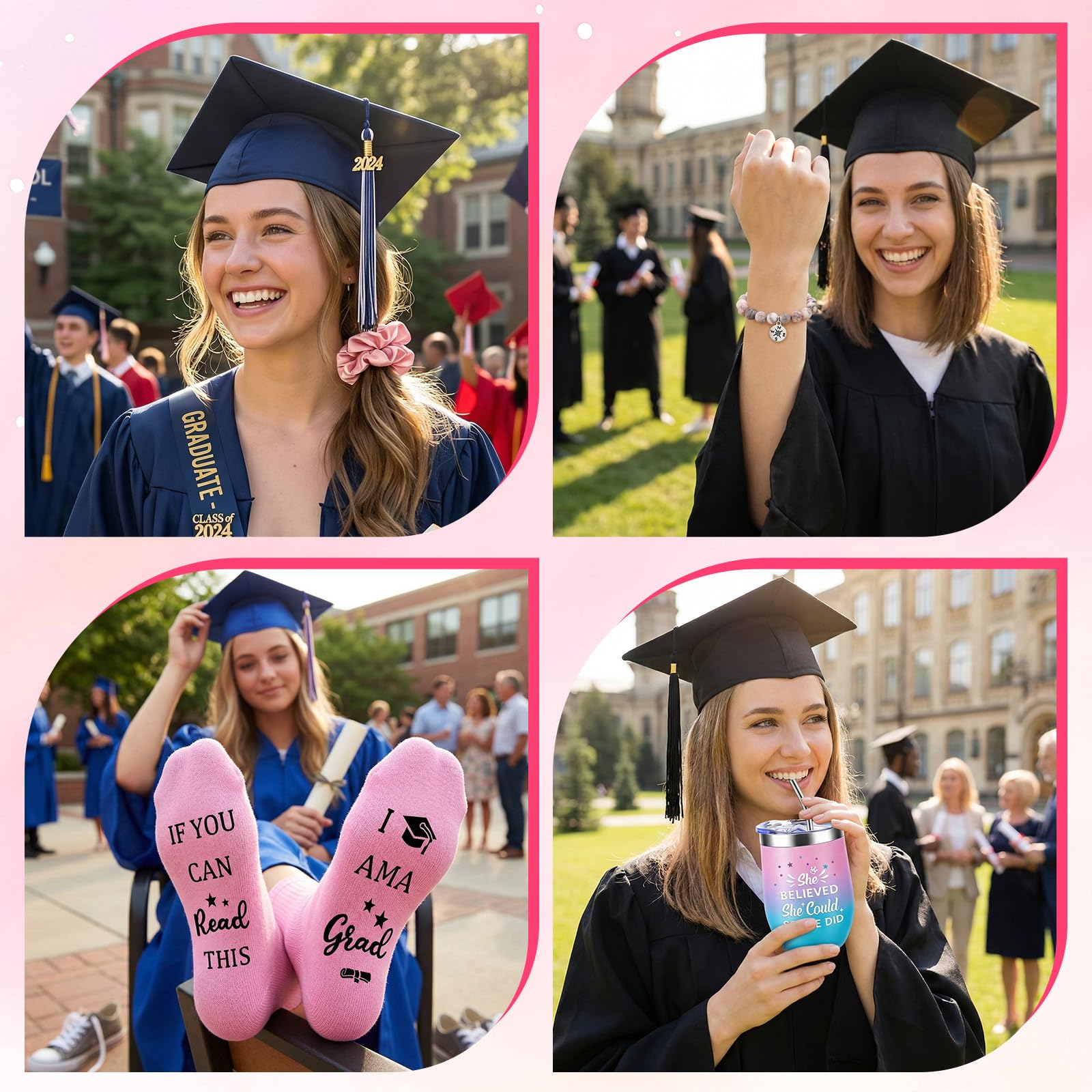 Graduation Gifts for Women Her 2026,Congrats Grad Gift Basket for College & High School Class of 2026,Graduation Gift Set for Women, College, Daughter, Sister, Friend