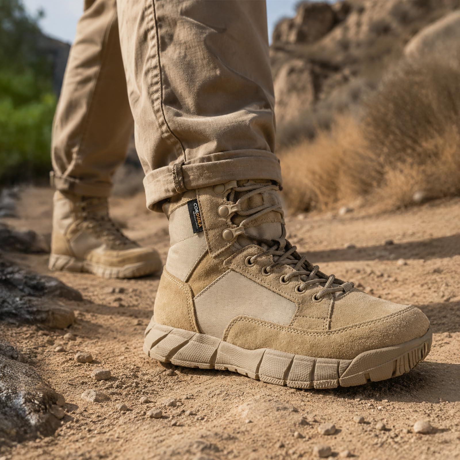 YEVHEV Tactical Schuhe Herren Leichte Militär Stiefel Ultralight Sportschuhe Verschleißfest für Camping Wandern Outdoor