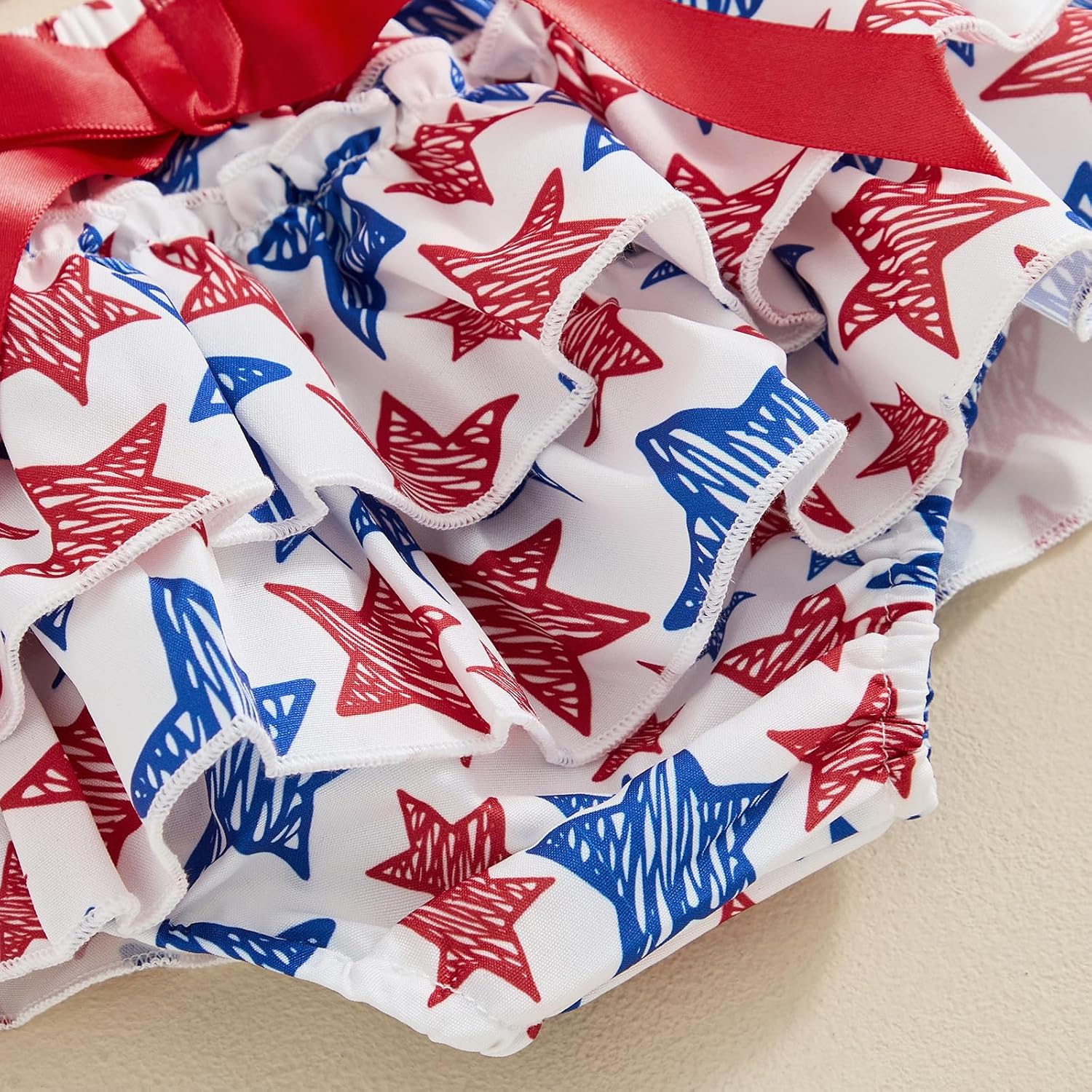 FYBITBO Baby Girl 4th of July Outfit My First Fourth of July Romper Onesie Shirt Top Shorts Dress Skirt Clothes Set