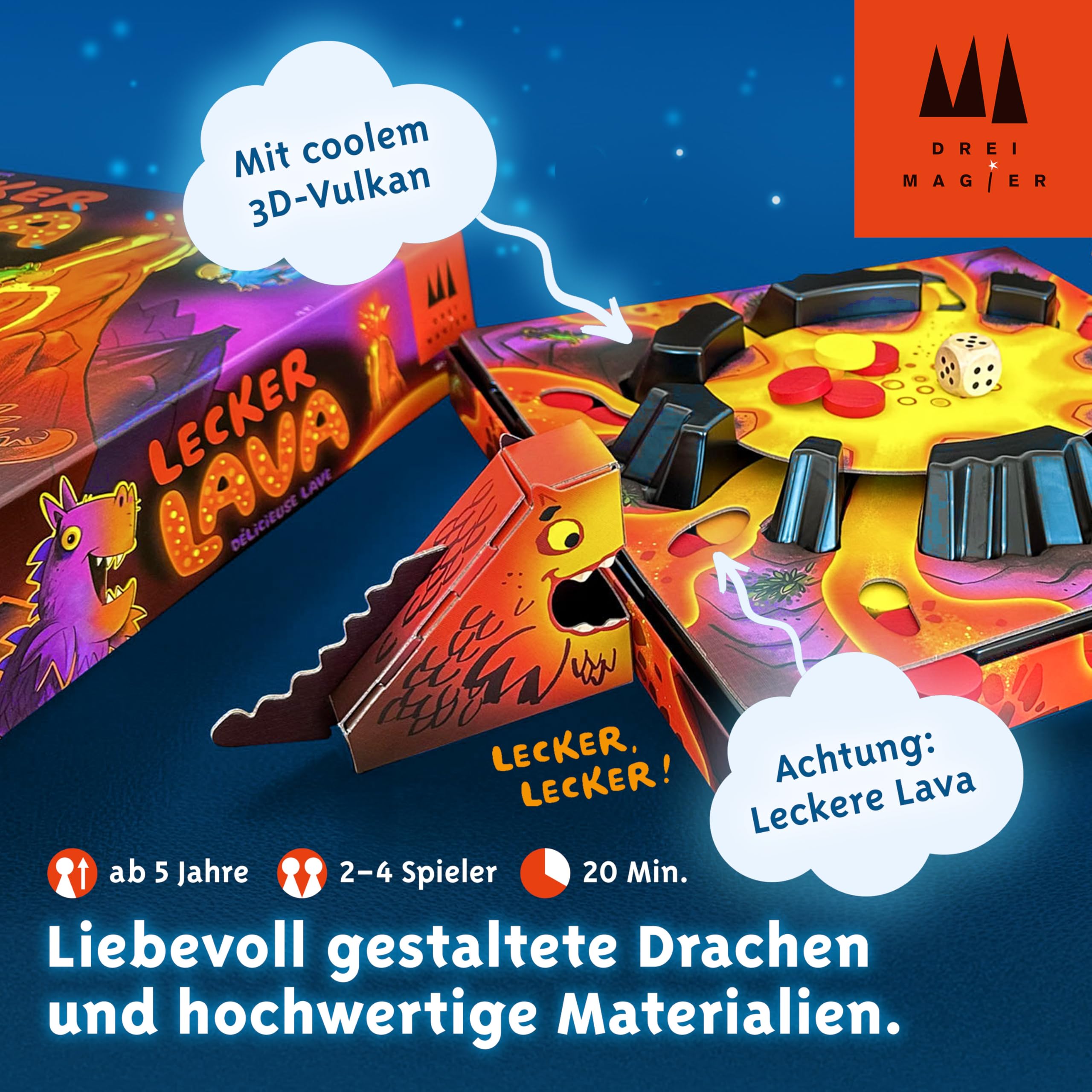 Amazon.com: Schmidt Spiele 40895 Delicious Lava, Three Magicians