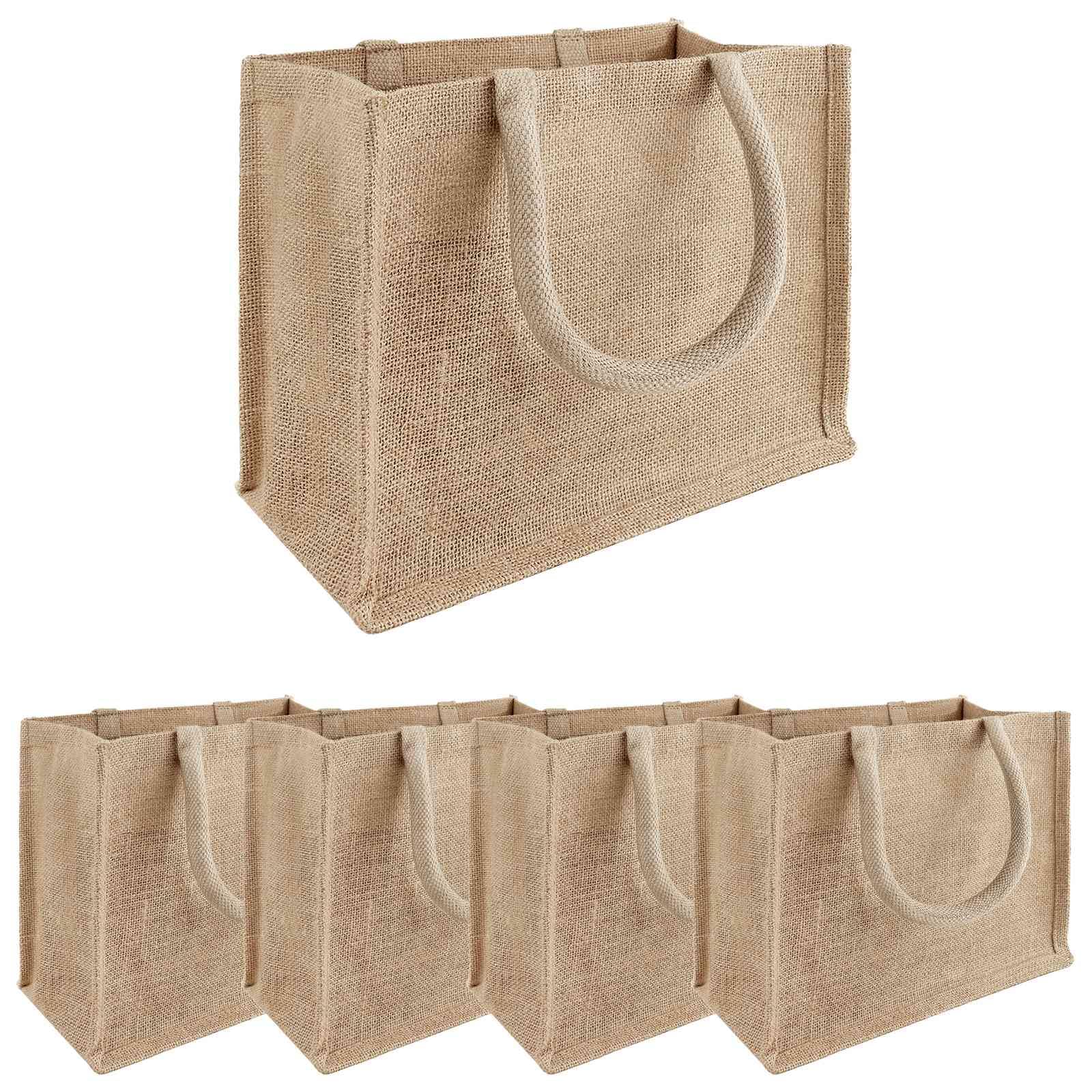Bolsa de la compra Tossa-Yute, 5 unidades, 26 x 22 x 14 cm
