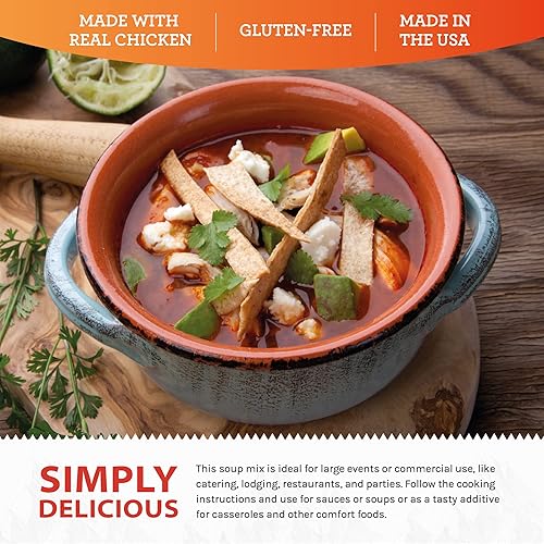 Miniatura 4 de READYWISE - Simple Kitchen, sopa de tortilla de pollo, 16 porciones, MRE, sin gluten, alimentos, mezcla de sopa, para eventos, senderismo,