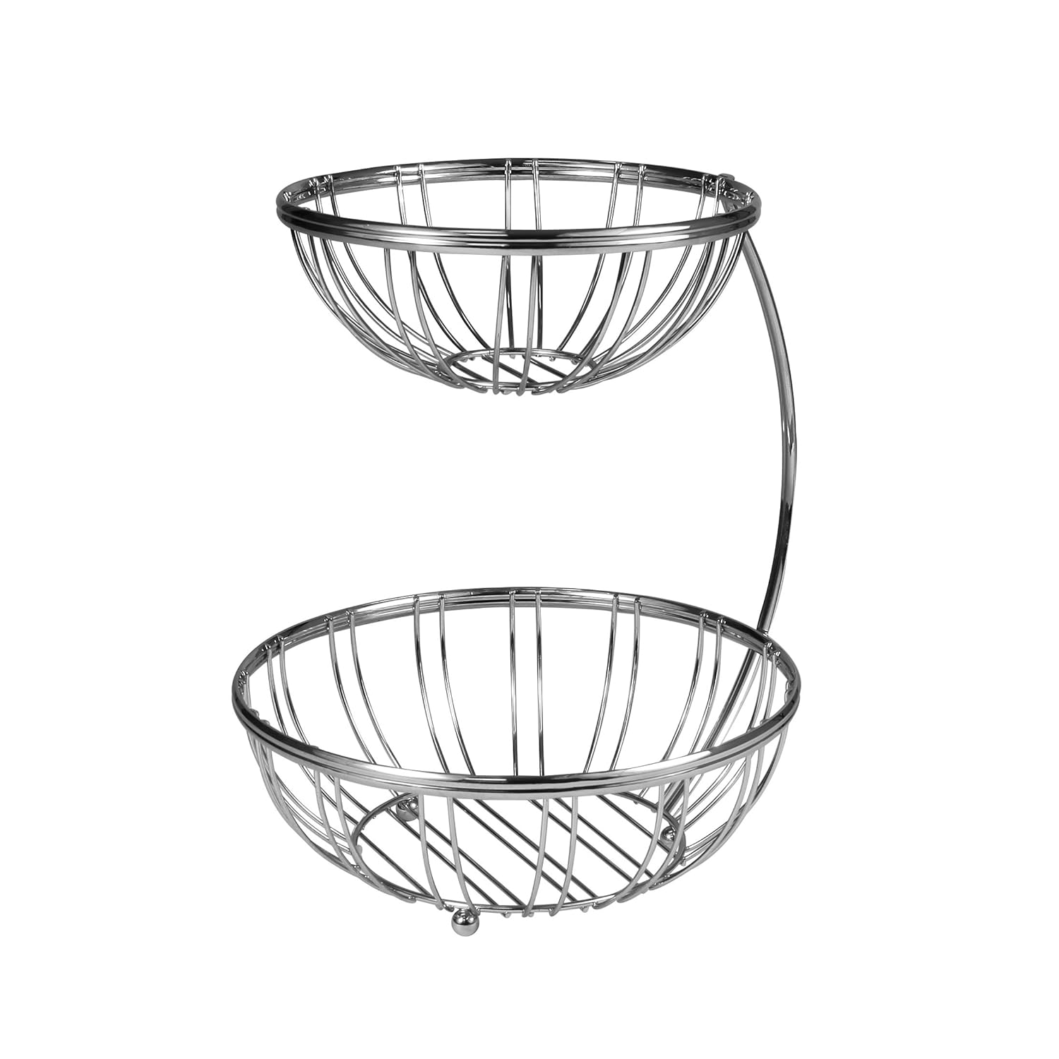 Spectrum Diversified Contempo 2Tier Server Sturdy Steel Stacked Fruit