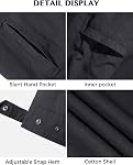 WenVen Men's Casual Spring Cotton Military Jacket Lightweight Multi-Pocket Outdoor Coat